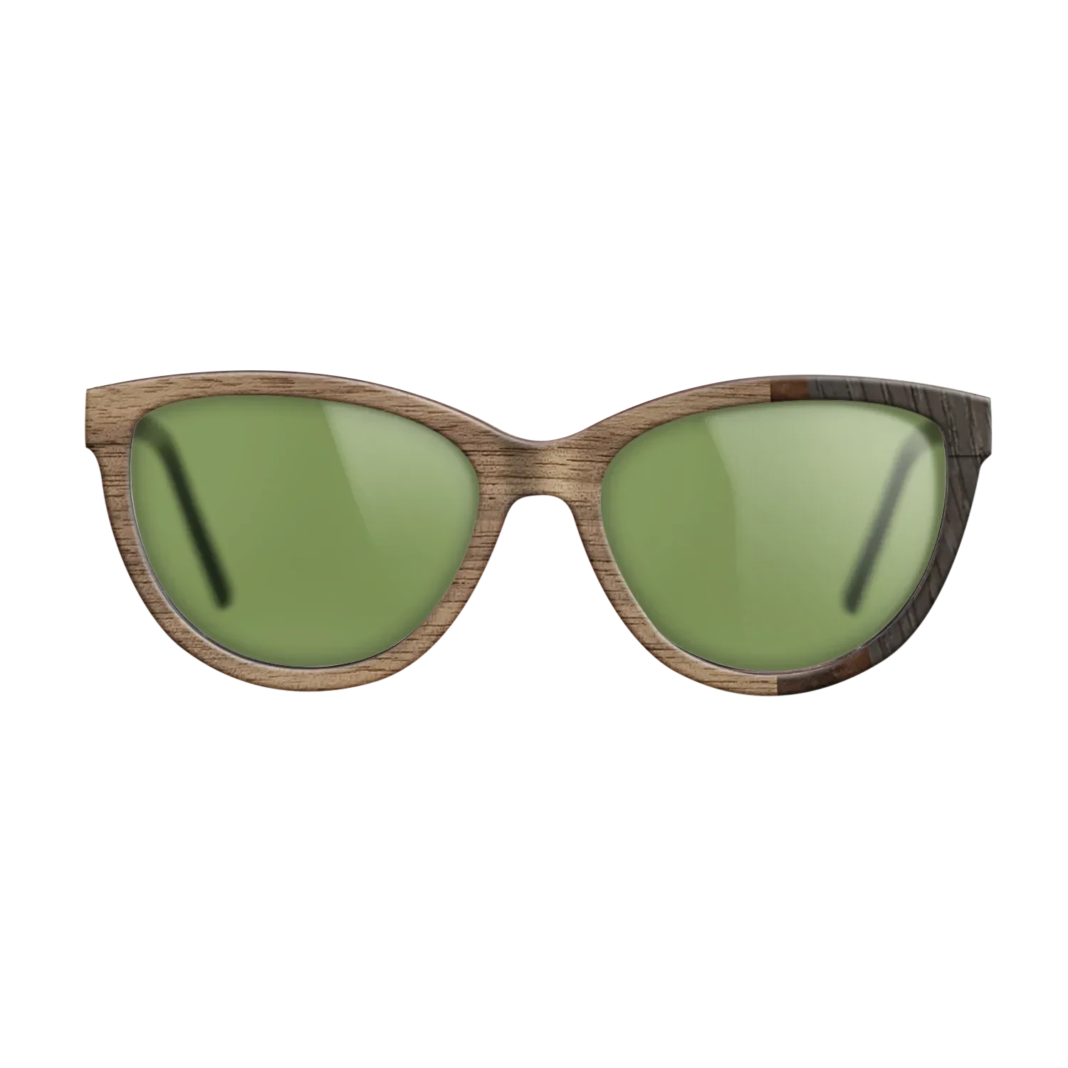 Walnut: Straight Grain,Walnut Burl,Poplar Dyed: Turquoise,Fumed Oak: Fractal - The Maiden - Cat - SIRIS wood optic