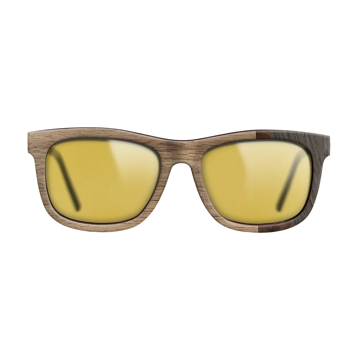 Walnut: Straight Grain,Walnut Burl,Poplar Dyed: Turquoise,Fumed Oak: Fractal - The Hero - Square - SIRIS wood optic