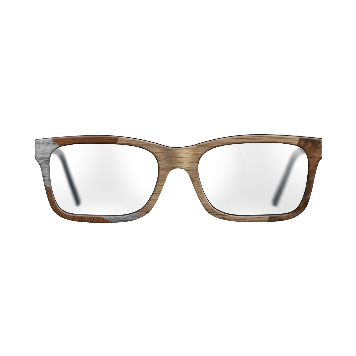 Walnut: Straight Grain,Wenge,Poplar Dyed: Grey: Bauhaus - The Sage - Rectangle - SIRIS wood optic