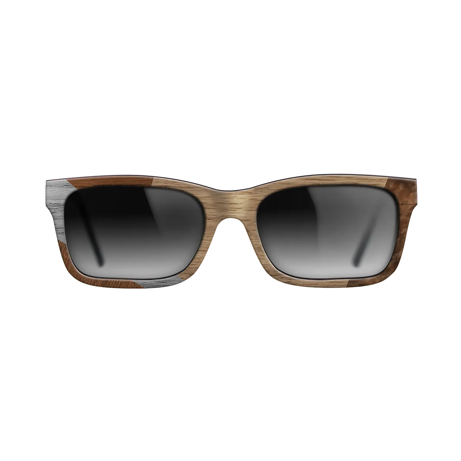 Walnut: Straight Grain,Wenge,Poplar Dyed: Grey: Bauhaus - The Sage - Rectangle - SIRIS wood optic