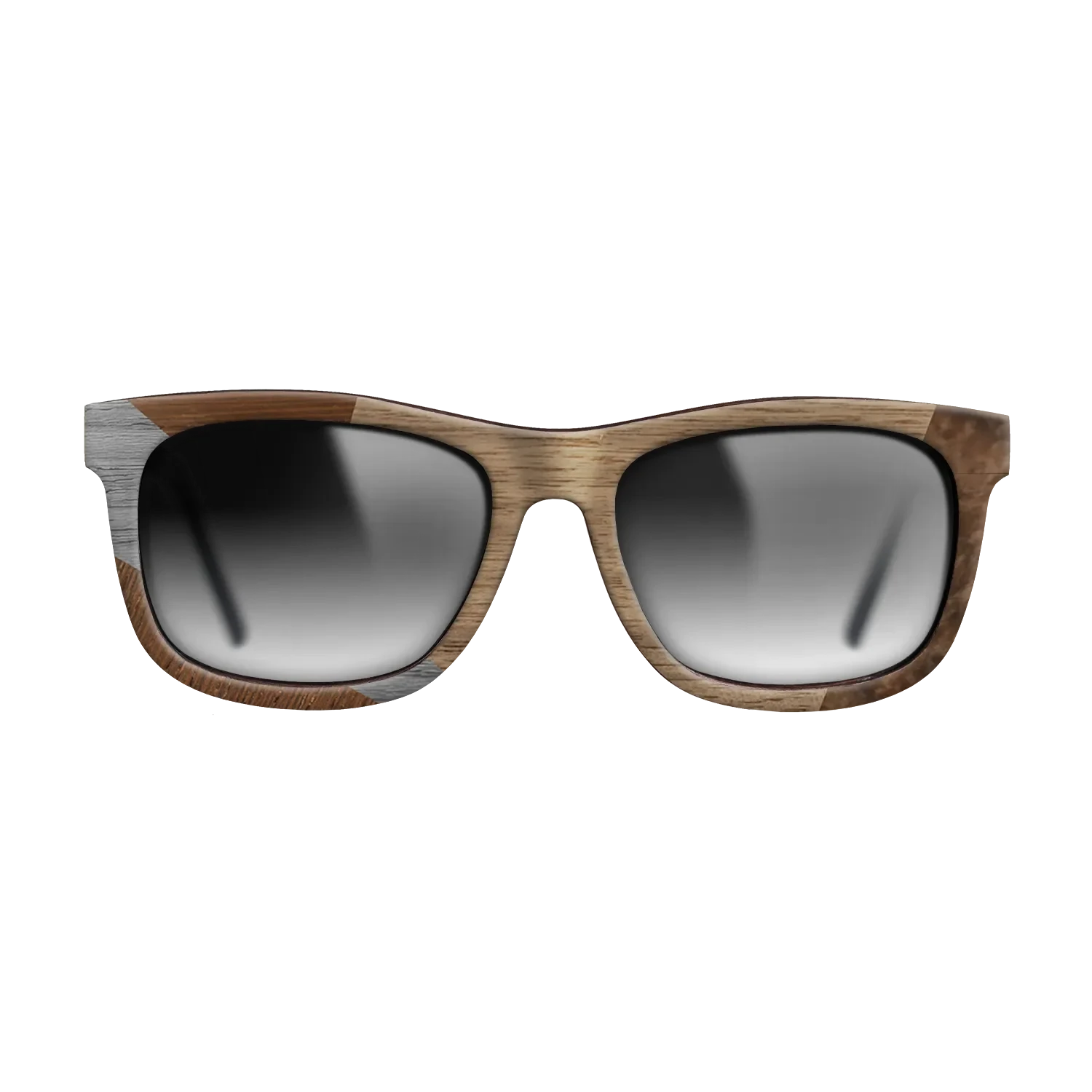 Walnut: Straight Grain,Wenge,Poplar Dyed: Grey: Bauhaus - The Hero - Square - SIRIS wood optic