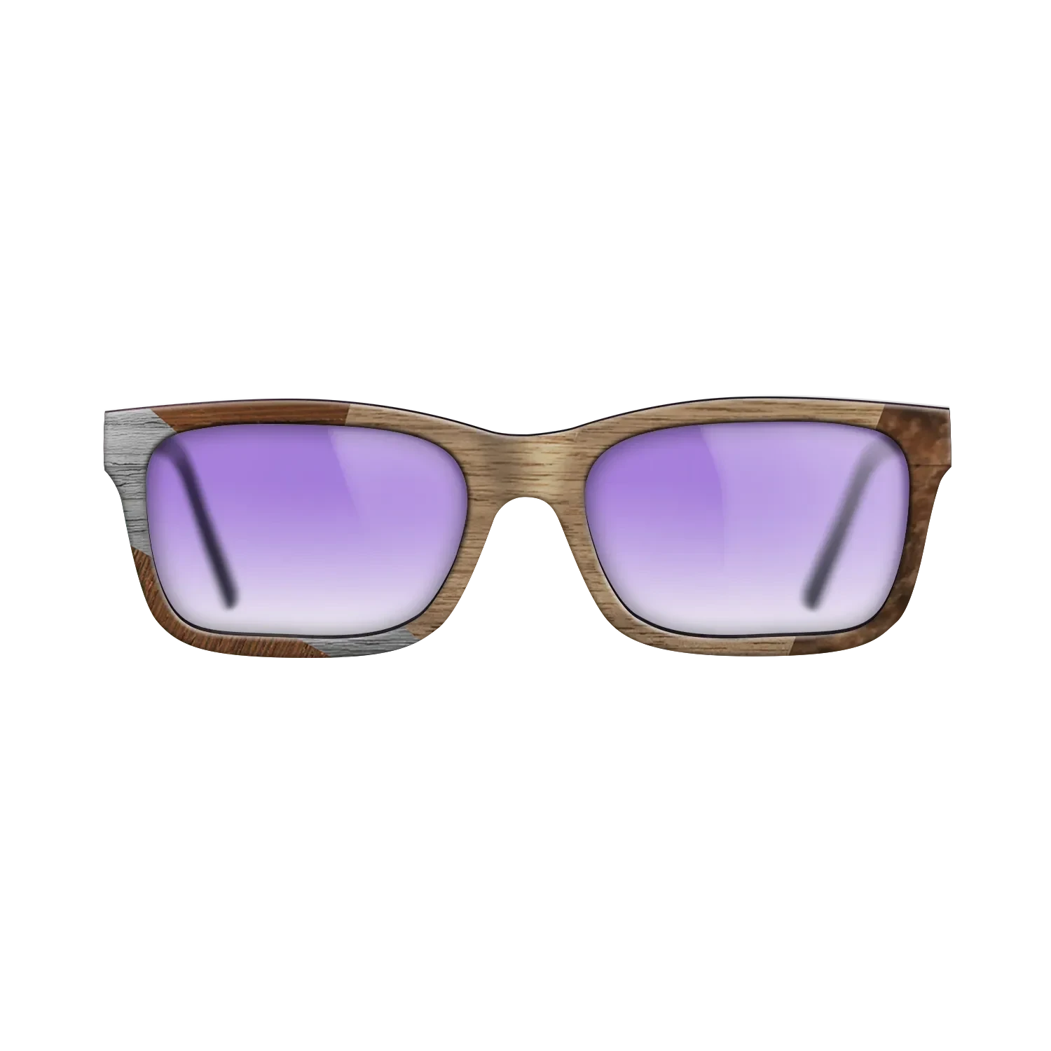 Walnut: Straight Grain,Wenge,Poplar Dyed: Grey: Bauhaus - The Sage - Rectangle - SIRIS wood optic