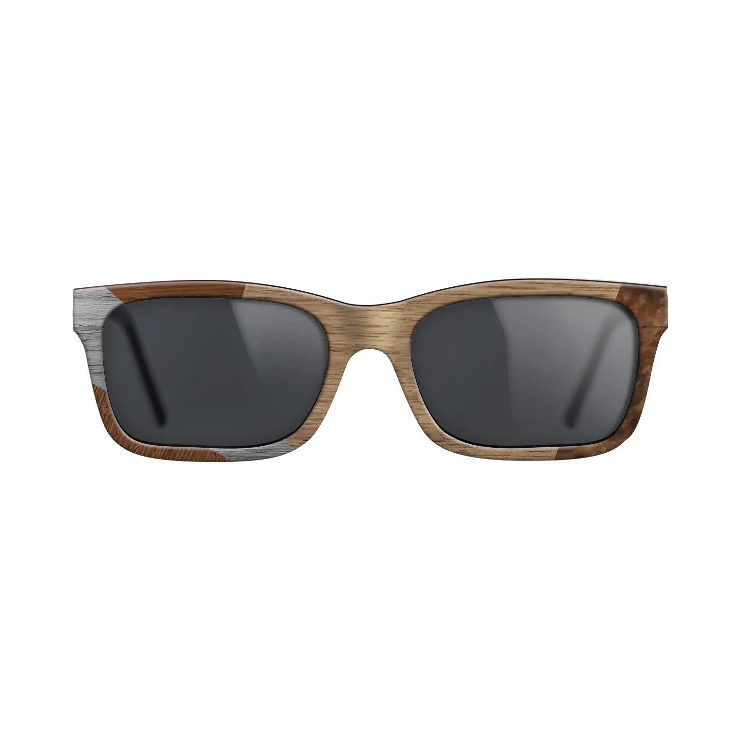 Walnut: Straight Grain,Wenge,Poplar Dyed: Grey: Bauhaus - The Sage - Rectangle - SIRIS wood optic