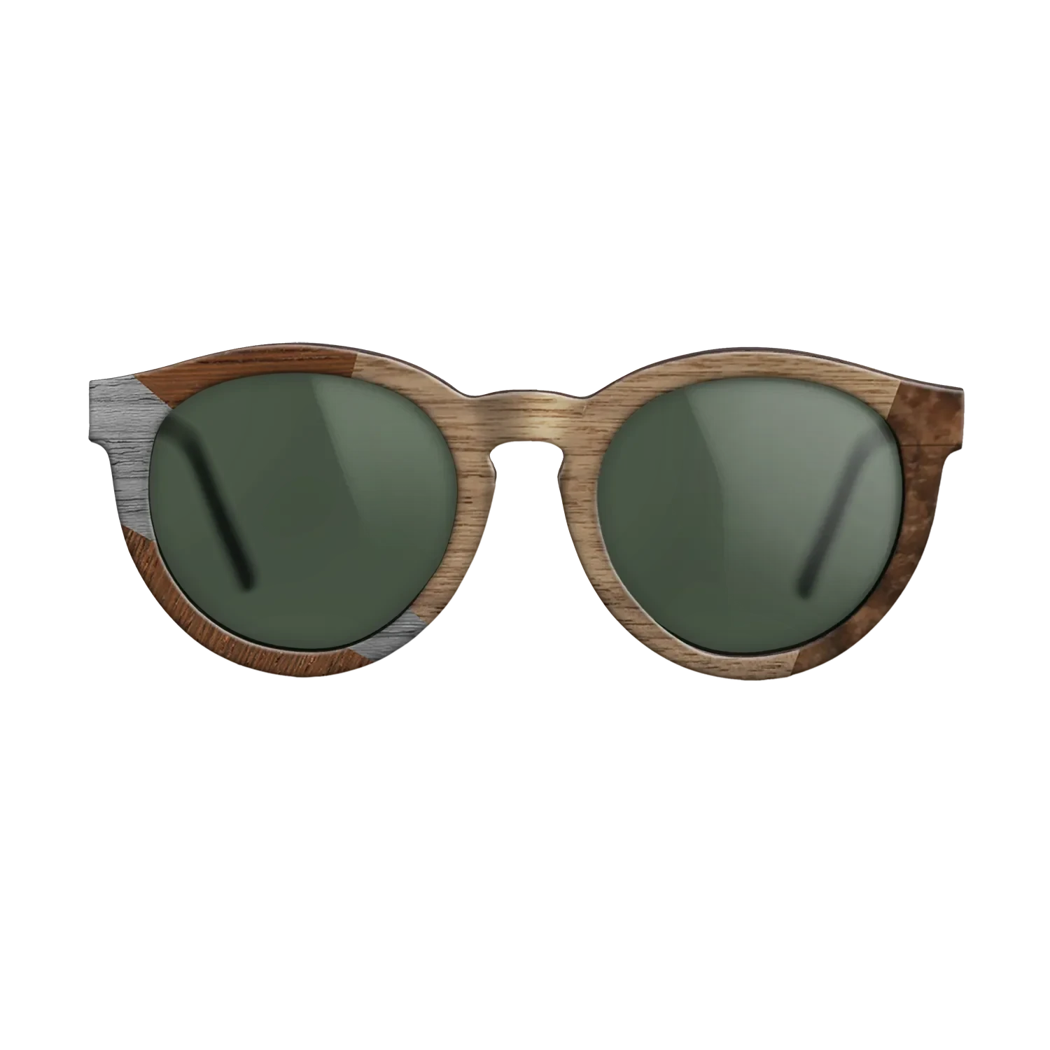 Walnut: Straight Grain,Wenge,Poplar Dyed: Grey: Bauhaus - The Rebel - Round - SIRIS wood optic