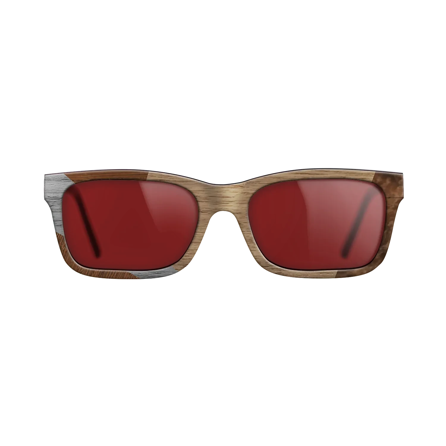 Walnut: Straight Grain,Wenge,Poplar Dyed: Grey: Bauhaus - The Sage - Rectangle - SIRIS wood optic