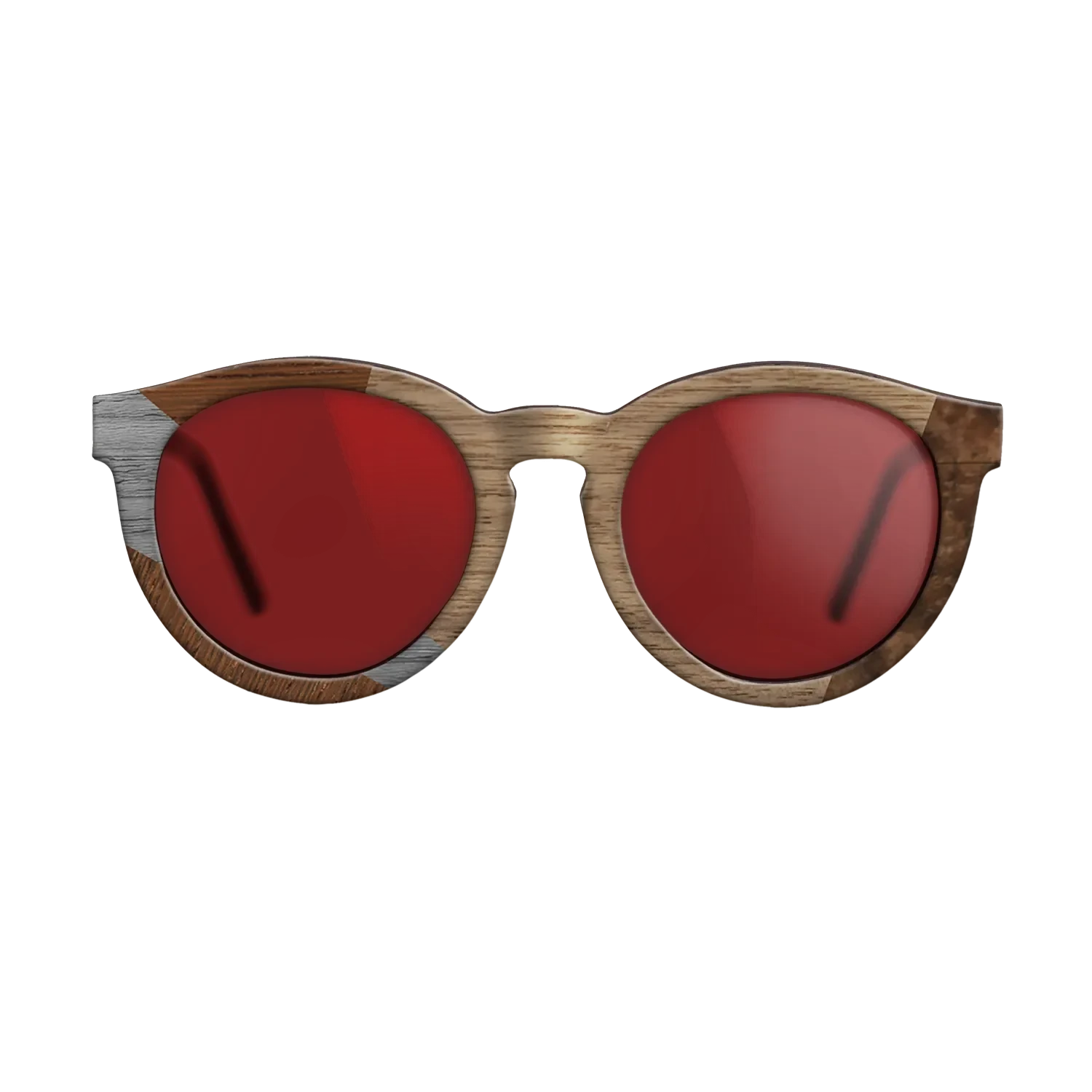 Walnut: Straight Grain,Wenge,Poplar Dyed: Grey: Bauhaus - The Rebel - Round - SIRIS wood optic