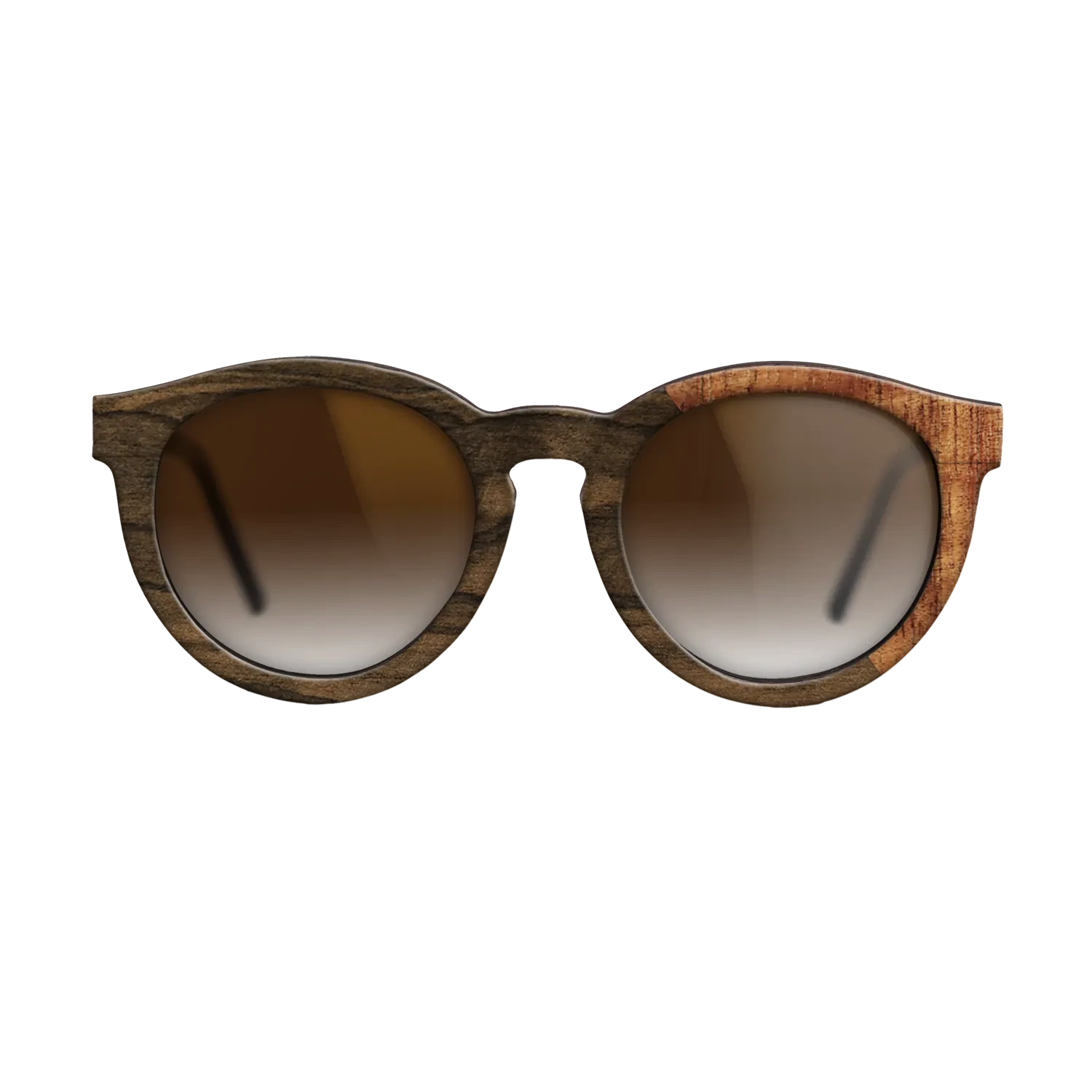 Ziricote Dark Quartered,Fumed Oak,Walnut: Straight Grain,Koa,Walnut Burl: Bauhaus - The Rebel - Round - SIRIS wood optic
