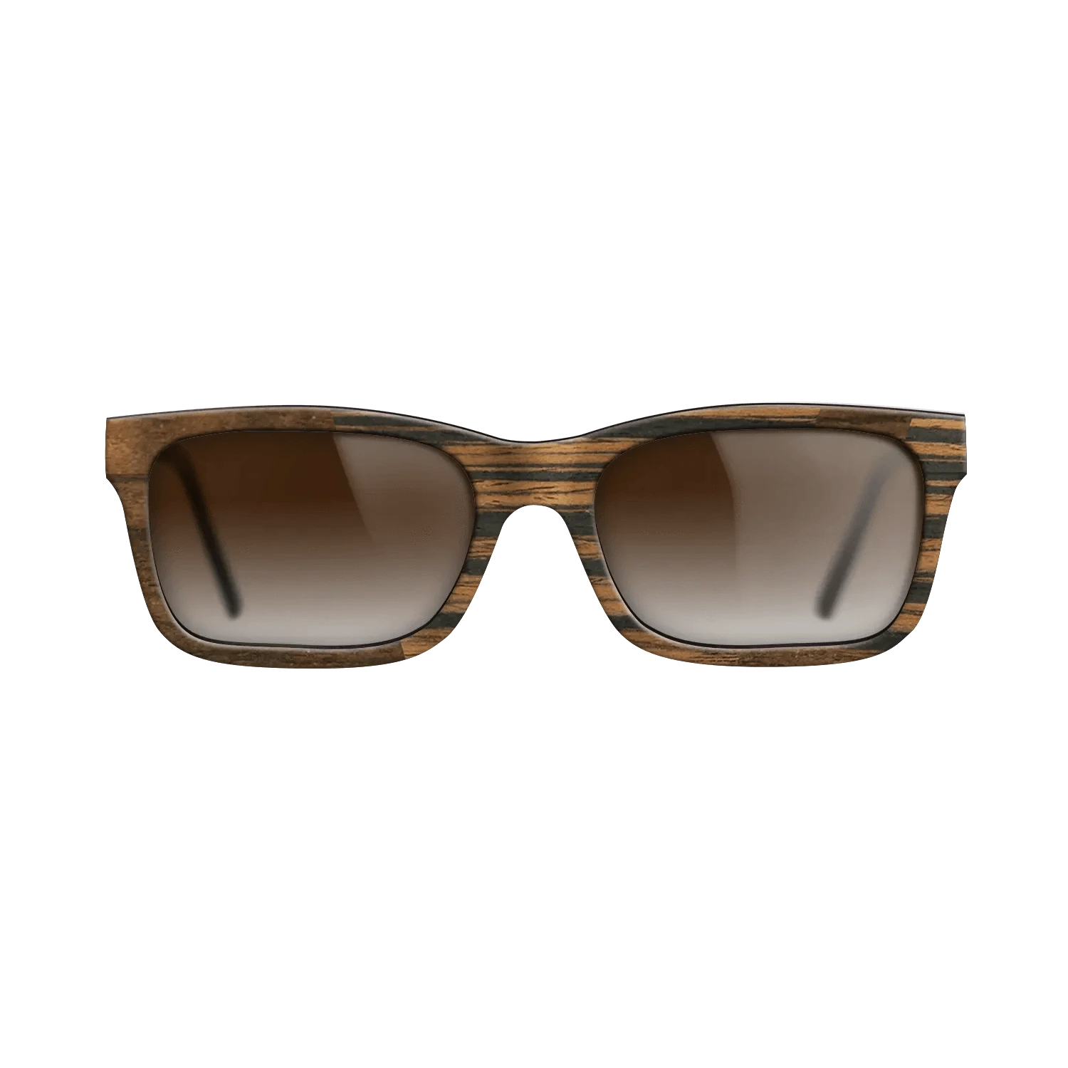 Ziricote Dark Quartered,Italian Ebony: Angle Cut - The Sage - Rectangle - SIRIS wood optic