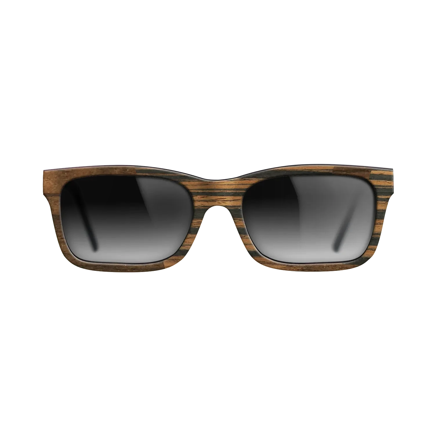 Ziricote Dark Quartered,Italian Ebony: Angle Cut - The Sage - Rectangle - SIRIS wood optic