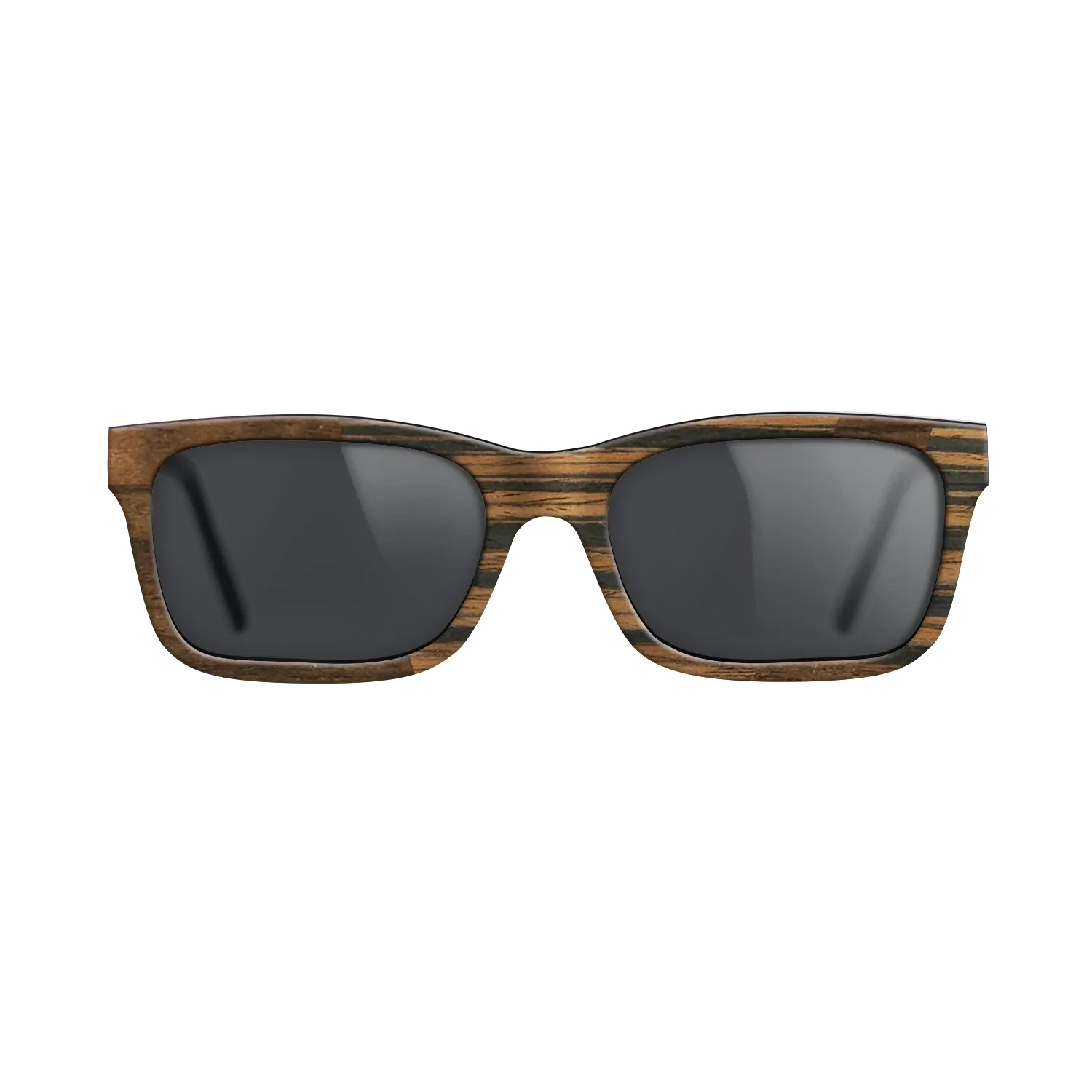 Ziricote Dark Quartered,Italian Ebony: Angle Cut - The Sage - Rectangle - SIRIS wood optic