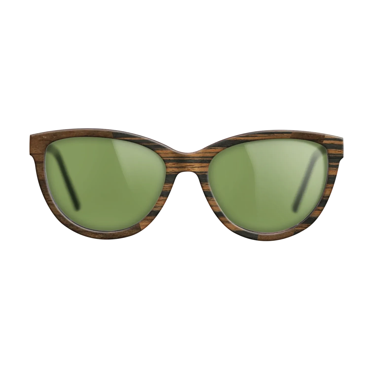 Ziricote Dark Quartered,Italian Ebony: Angle Cut - The Maiden - Cat - SIRIS wood optic