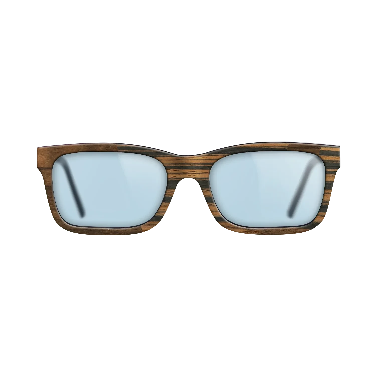Ziricote Dark Quartered,Italian Ebony: Angle Cut - The Sage - Rectangle - SIRIS wood optic
