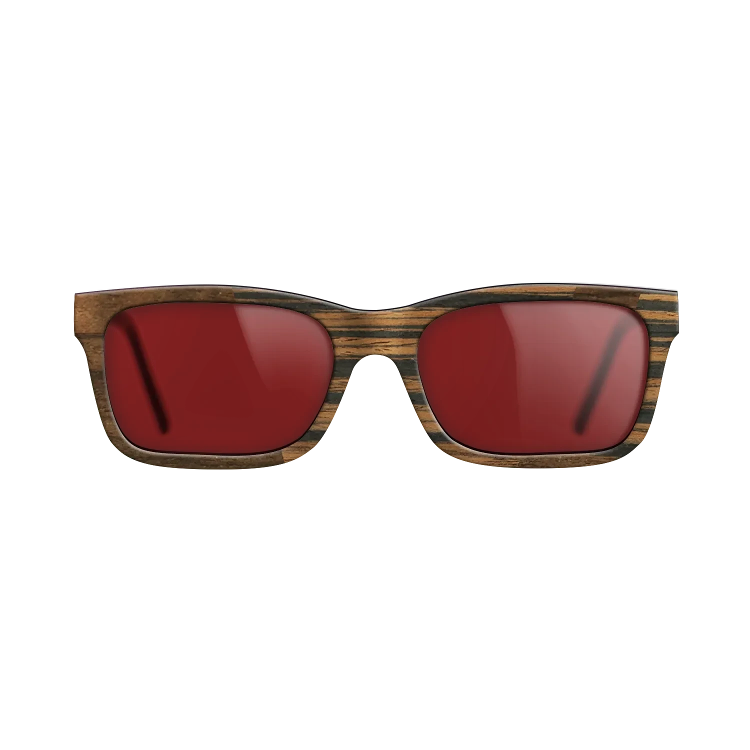 Ziricote Dark Quartered,Italian Ebony: Angle Cut - The Sage - Rectangle - SIRIS wood optic