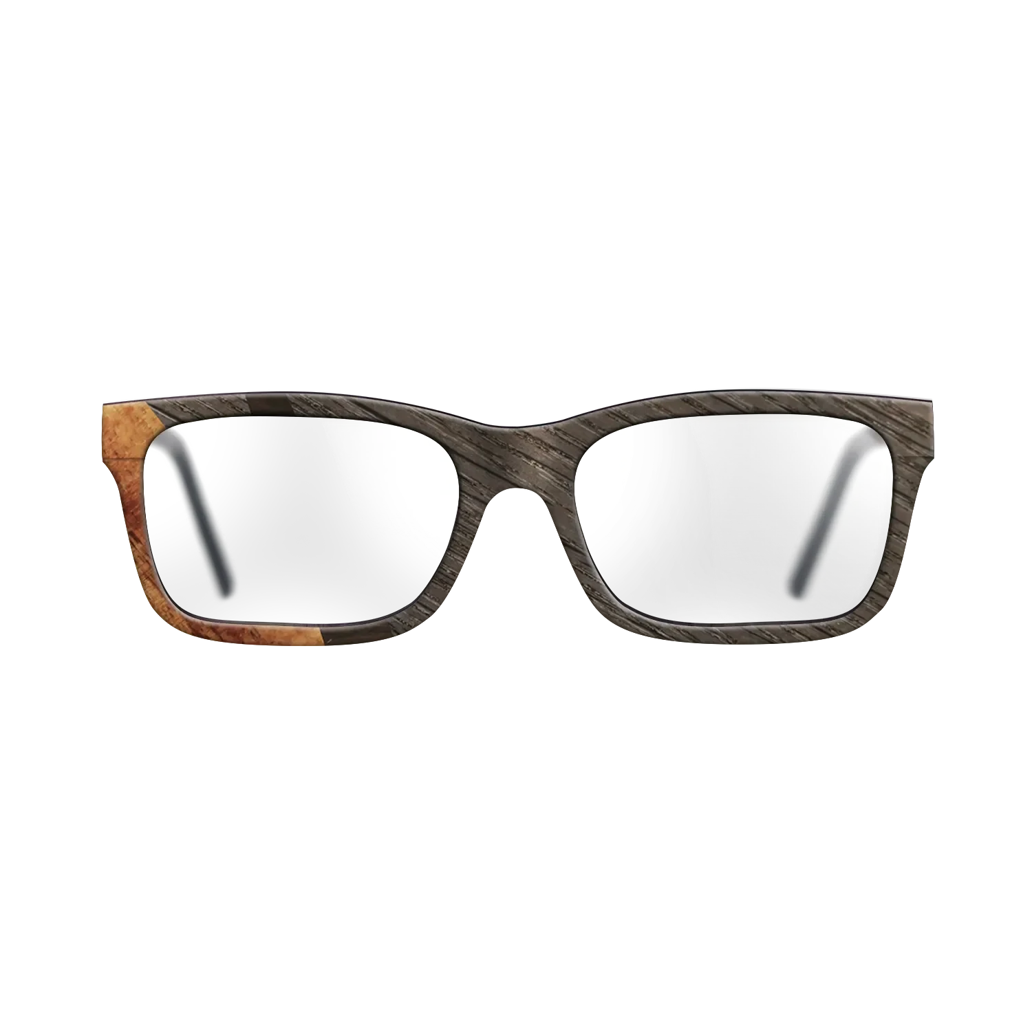 Ziricote Dark Quartered,Fumed Oak,Koa: Wedge - The Sage - Rectangle - SIRIS wood optic