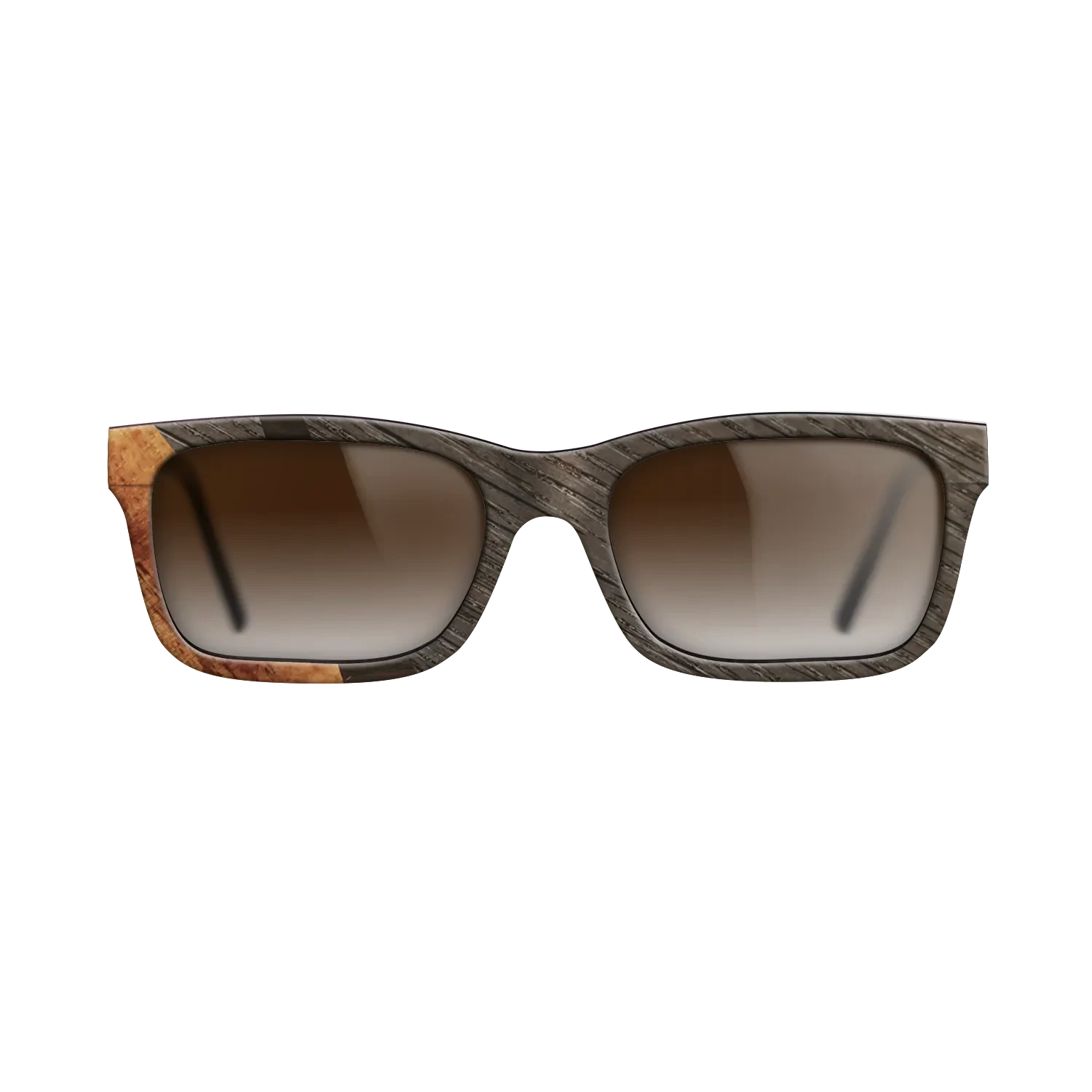 Ziricote Dark Quartered,Fumed Oak,Koa: Wedge - The Sage - Rectangle - SIRIS wood optic