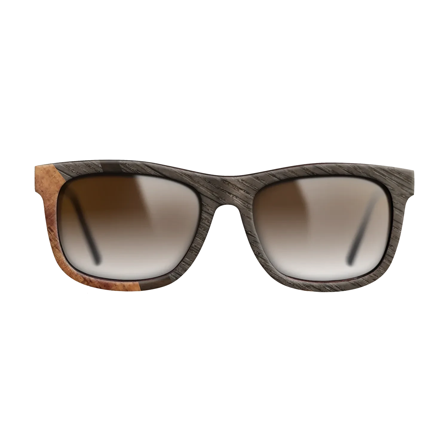 Ziricote Dark Quartered,Fumed Oak,Koa: Wedge - The Hero - Square - SIRIS wood optic
