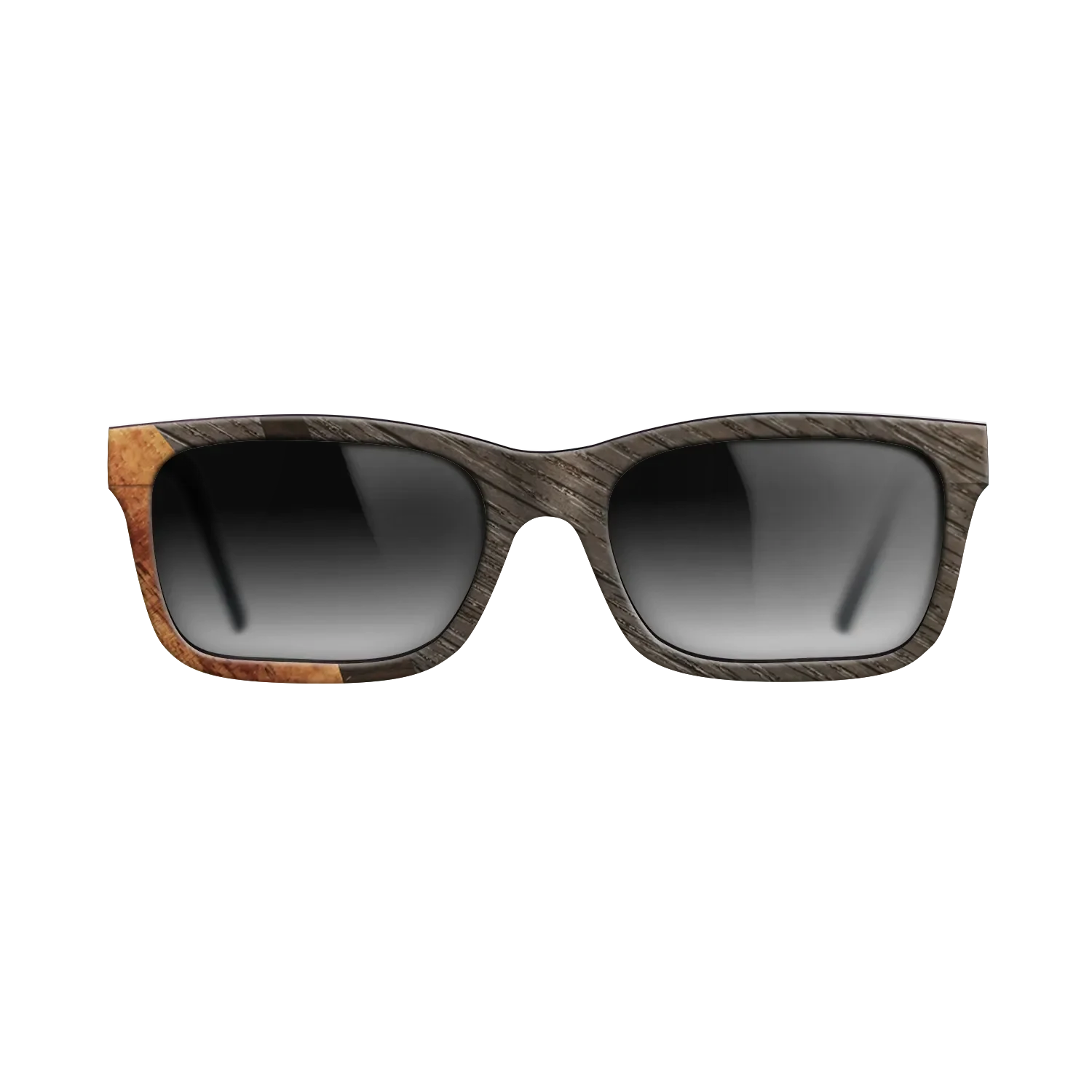 Ziricote Dark Quartered,Fumed Oak,Koa: Wedge - The Sage - Rectangle - SIRIS wood optic