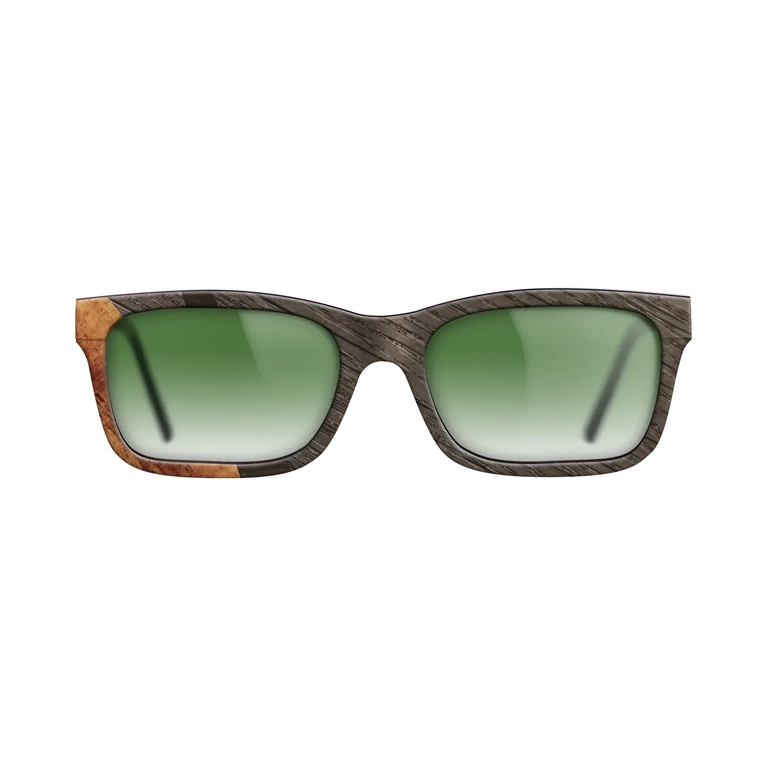 Ziricote Dark Quartered,Fumed Oak,Koa: Wedge - The Sage - Rectangle - SIRIS wood optic