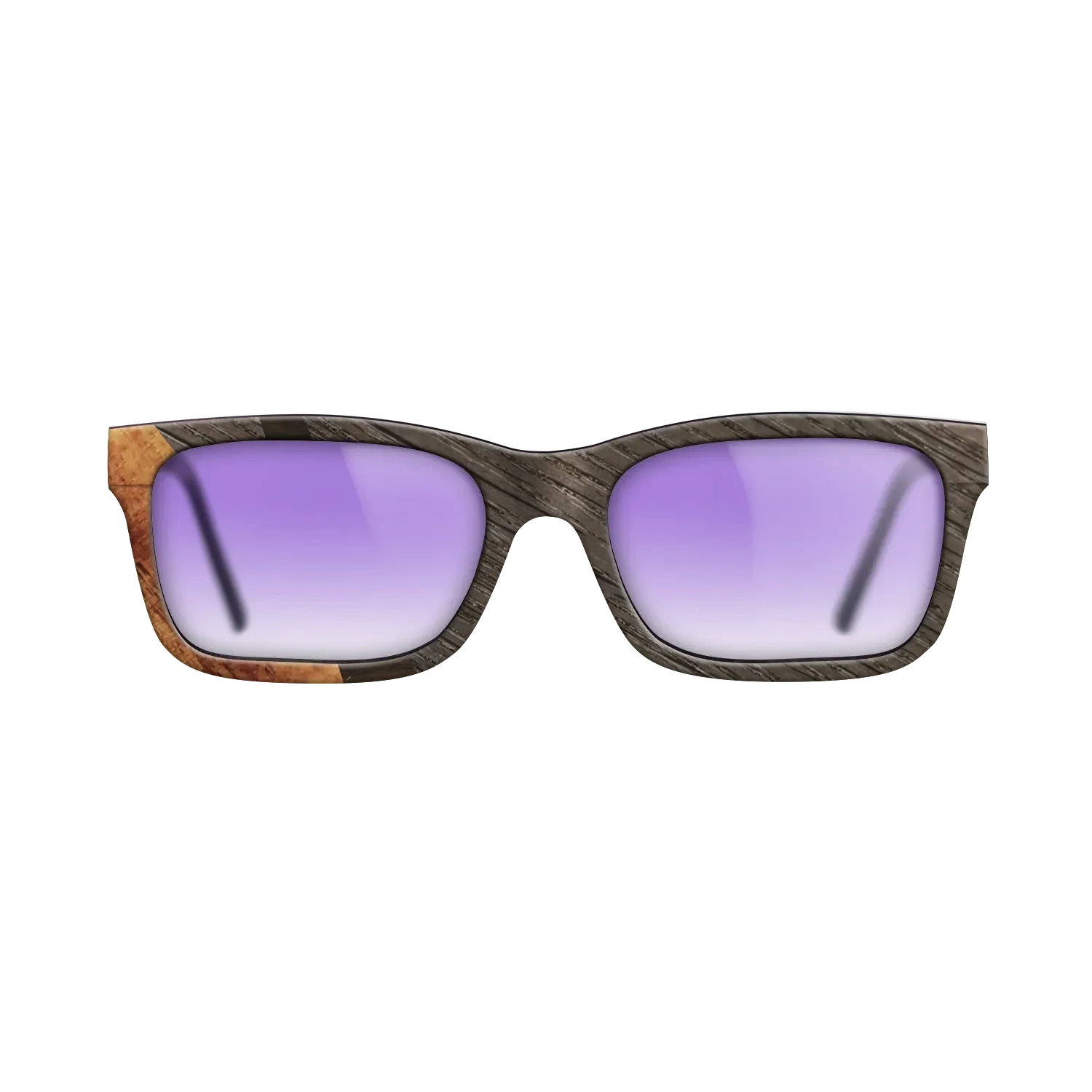 Ziricote Dark Quartered,Fumed Oak,Koa: Wedge - The Sage - Rectangle - SIRIS wood optic