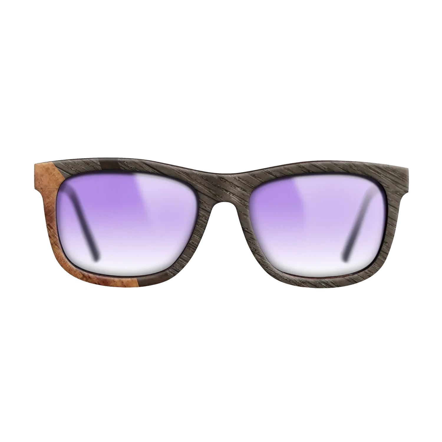 Ziricote Dark Quartered,Fumed Oak,Koa: Wedge - The Hero - Square - SIRIS wood optic