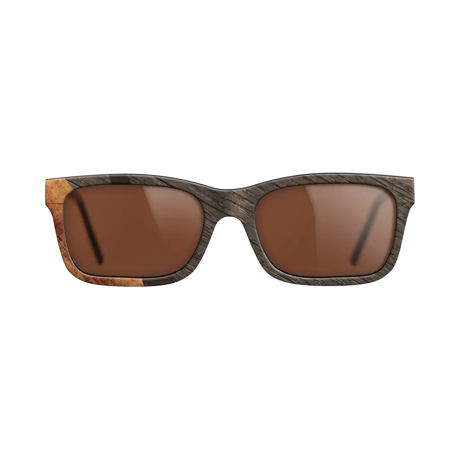 Ziricote Dark Quartered,Fumed Oak,Koa: Wedge - The Sage - Rectangle - SIRIS wood optic