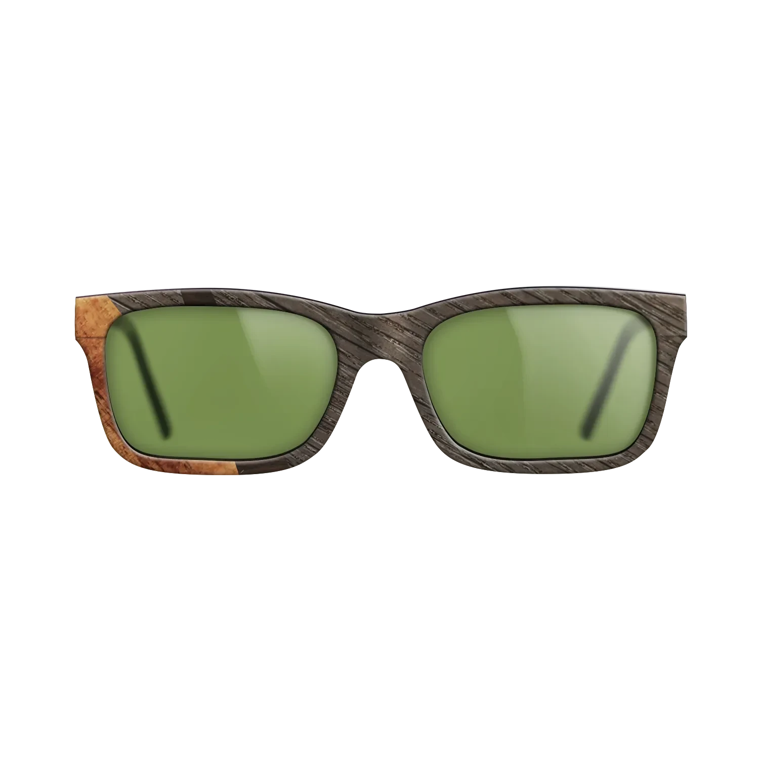 Ziricote Dark Quartered,Fumed Oak,Koa: Wedge - The Sage - Rectangle - SIRIS wood optic