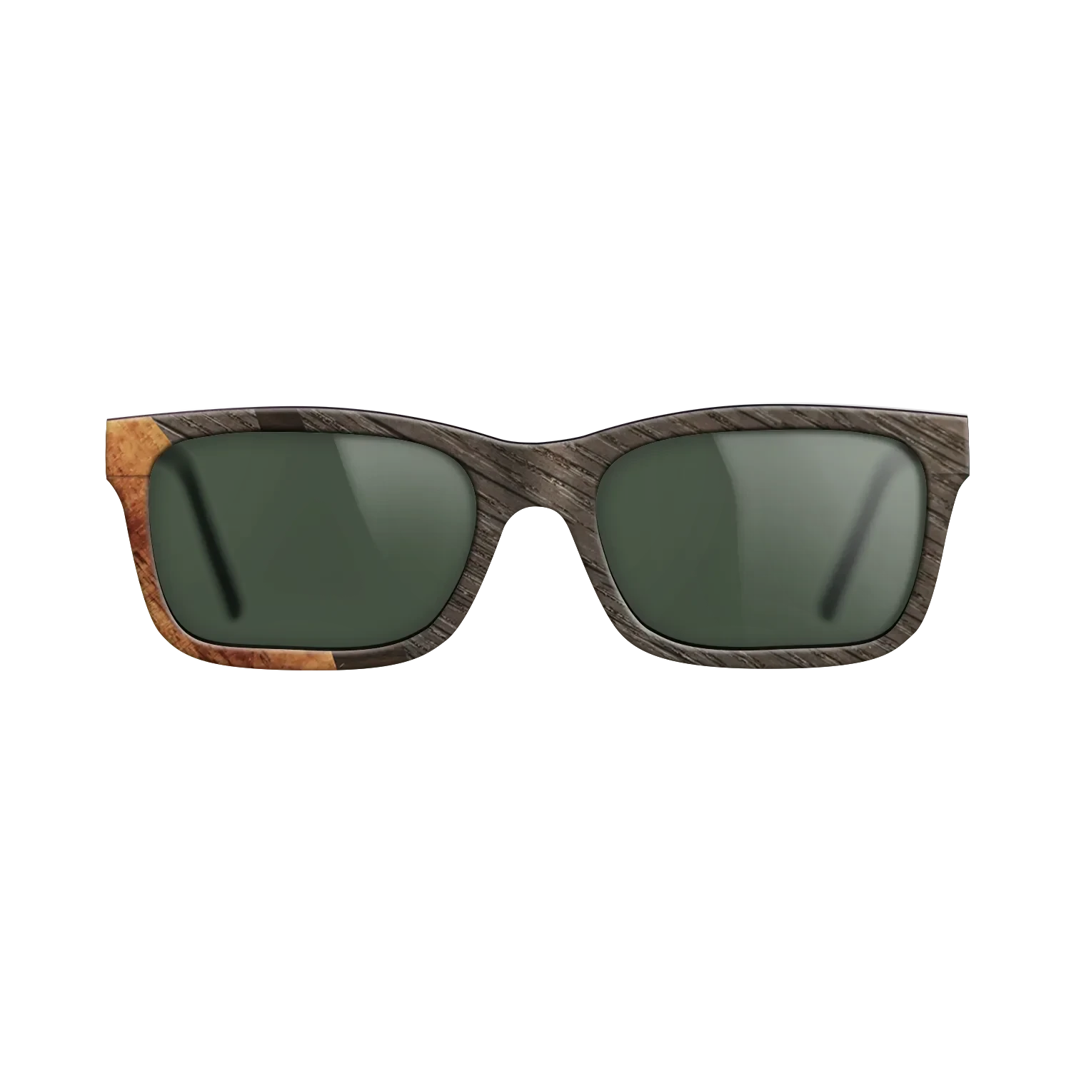 Ziricote Dark Quartered,Fumed Oak,Koa: Wedge - The Sage - Rectangle - SIRIS wood optic