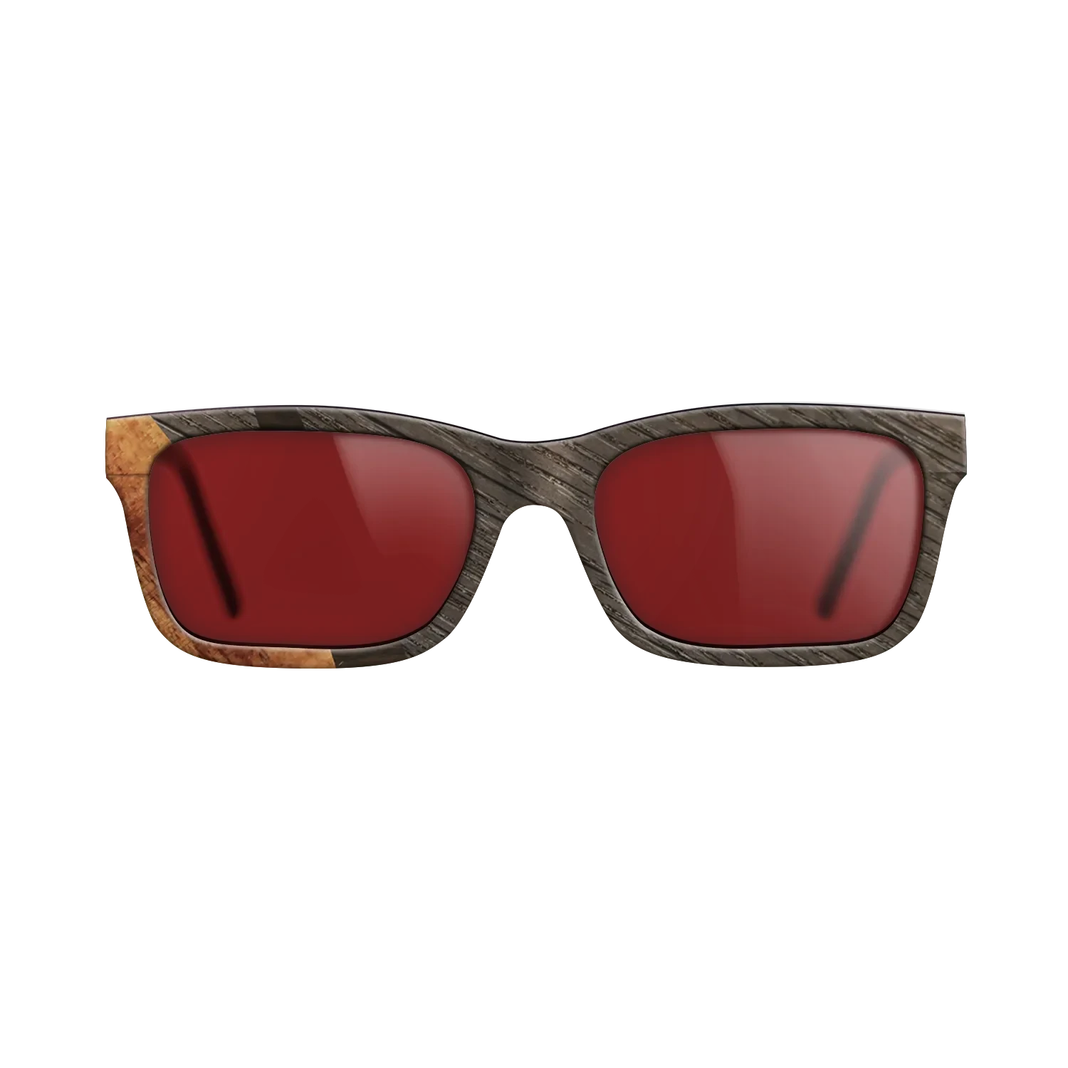 Ziricote Dark Quartered,Fumed Oak,Koa: Wedge - The Sage - Rectangle - SIRIS wood optic