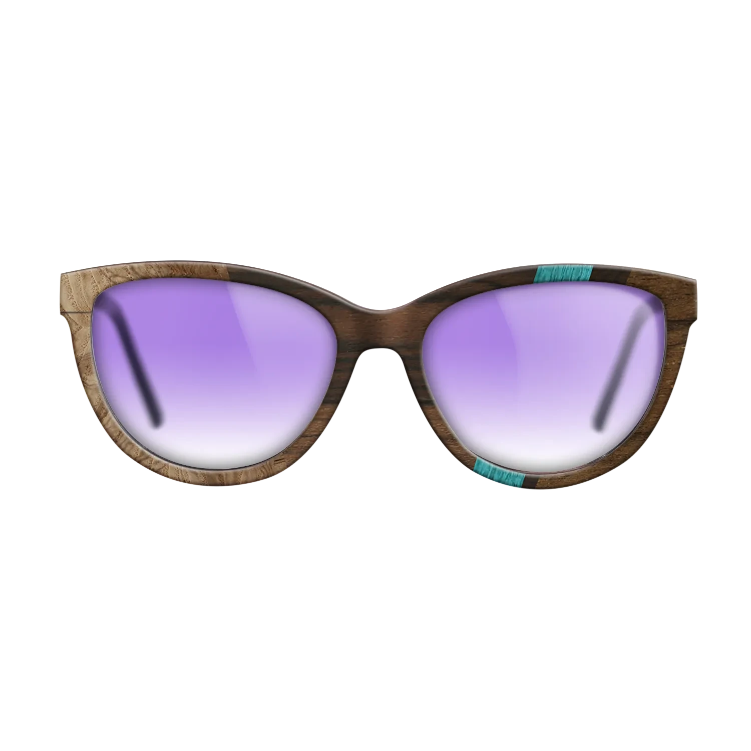 Ziricote Dark Quartered,Poplar Dyed: Turquoise,Olive Burl: Angle Cut - The Maiden - Cat - SIRIS wood optic