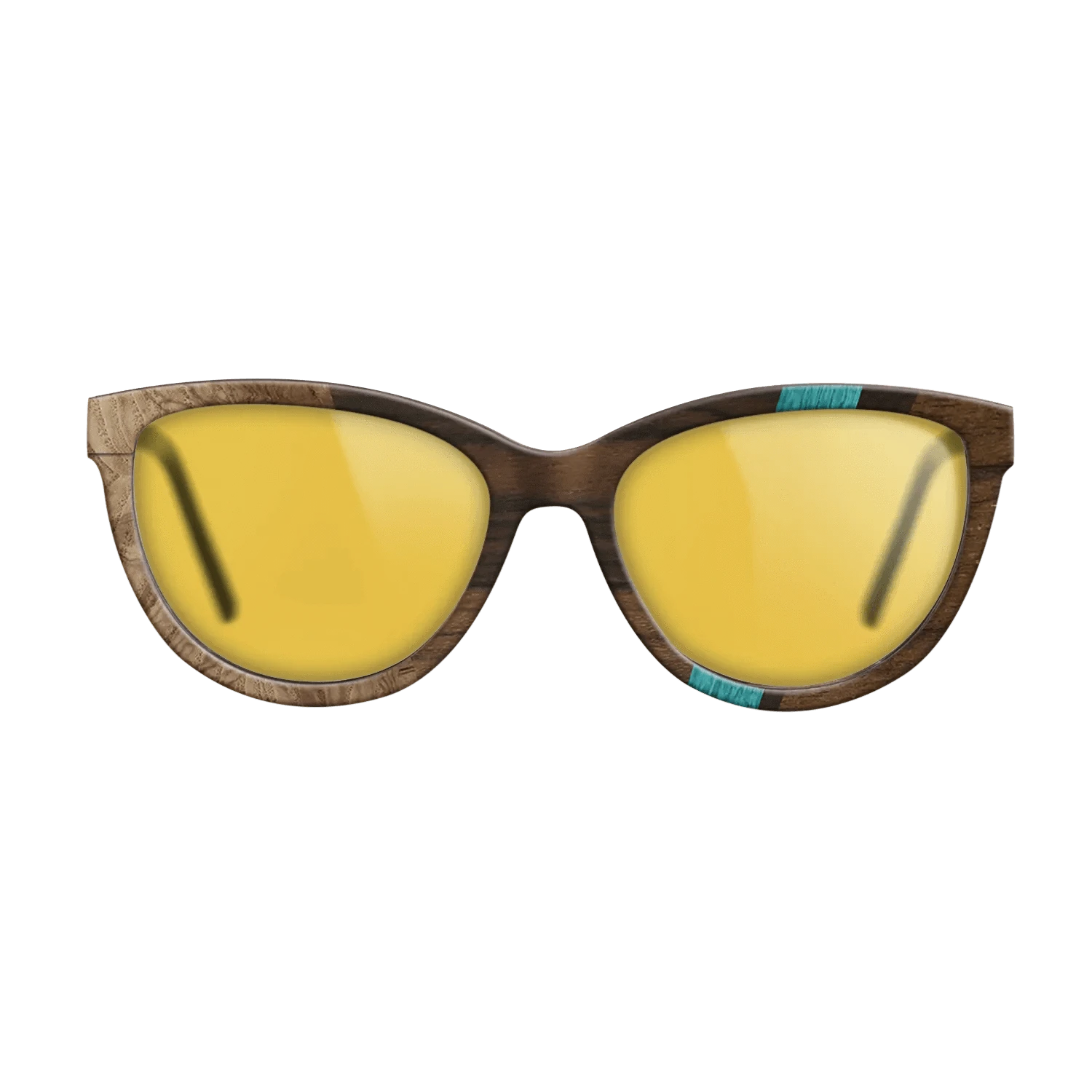 Ziricote Dark Quartered,Poplar Dyed: Turquoise,Olive Burl: Angle Cut - The Maiden - Cat - SIRIS wood optic