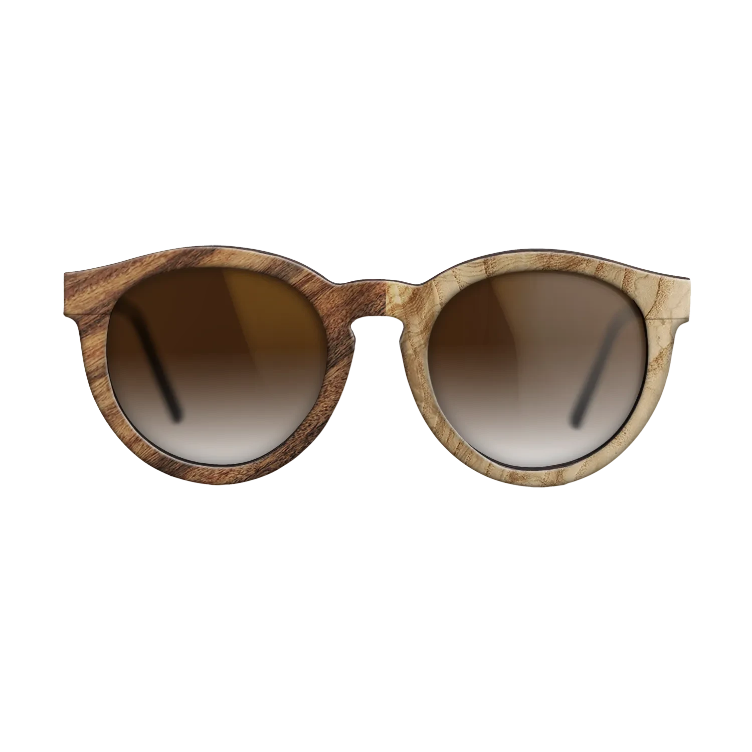 Olive Burl,Santos Rosewood Light: Patch - The Rebel - Round - SIRIS wood optic