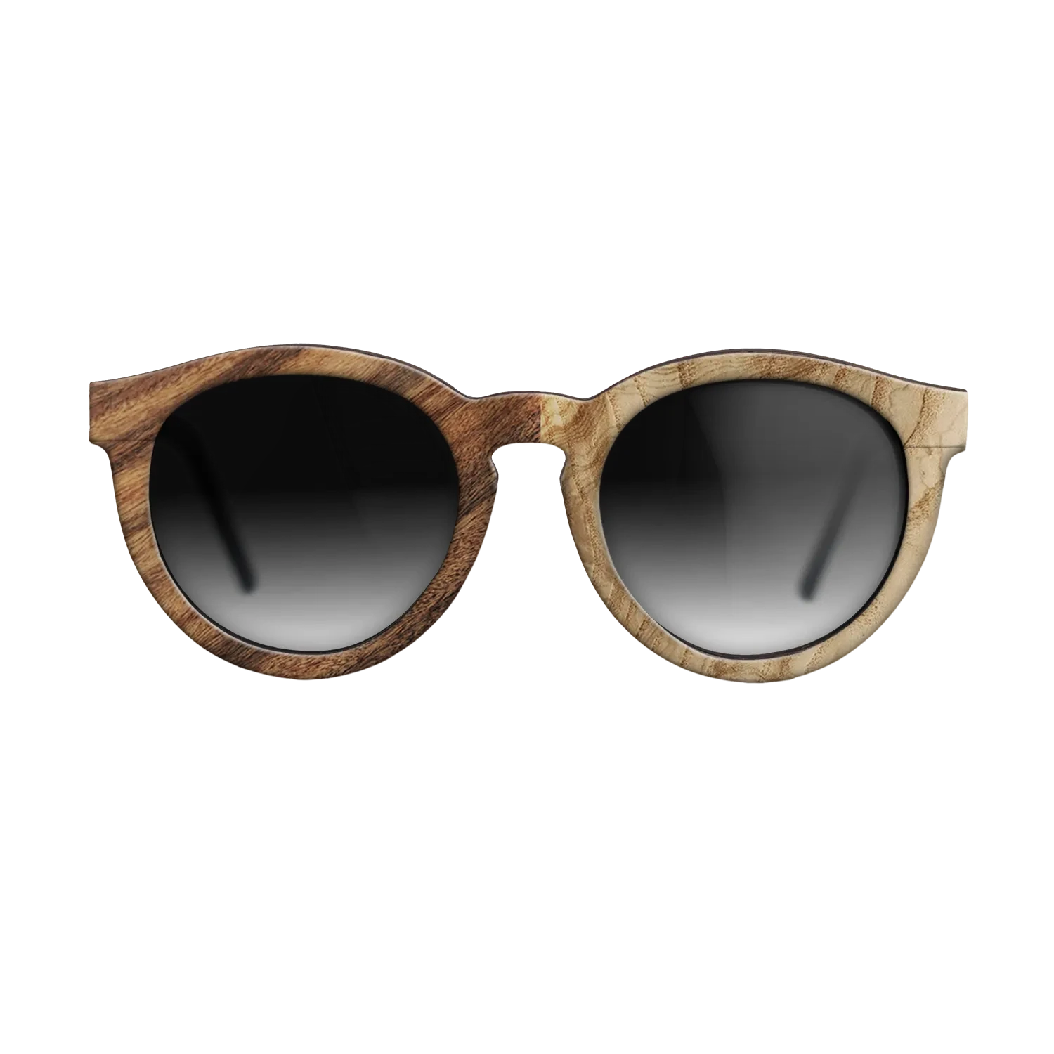 Olive Burl,Santos Rosewood Light: Patch - The Rebel - Round - SIRIS wood optic