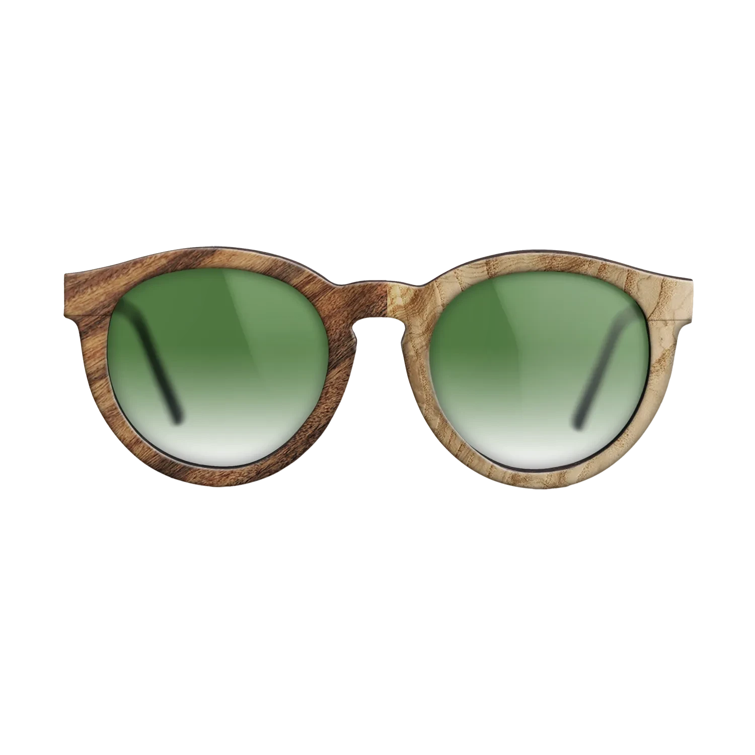 Olive Burl,Santos Rosewood Light: Patch - The Rebel - Round - SIRIS wood optic