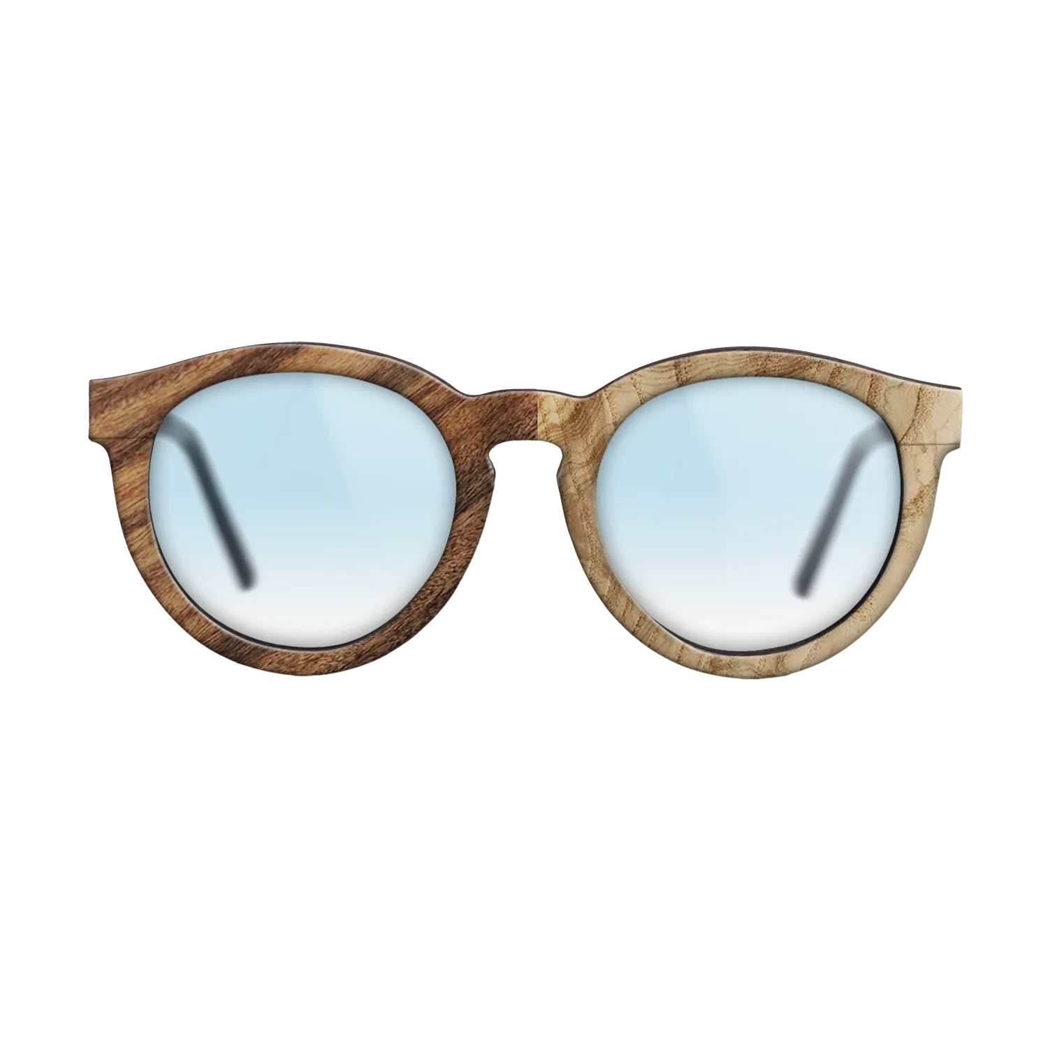 Olive Burl,Santos Rosewood Light: Patch - The Rebel - Round - SIRIS wood optic