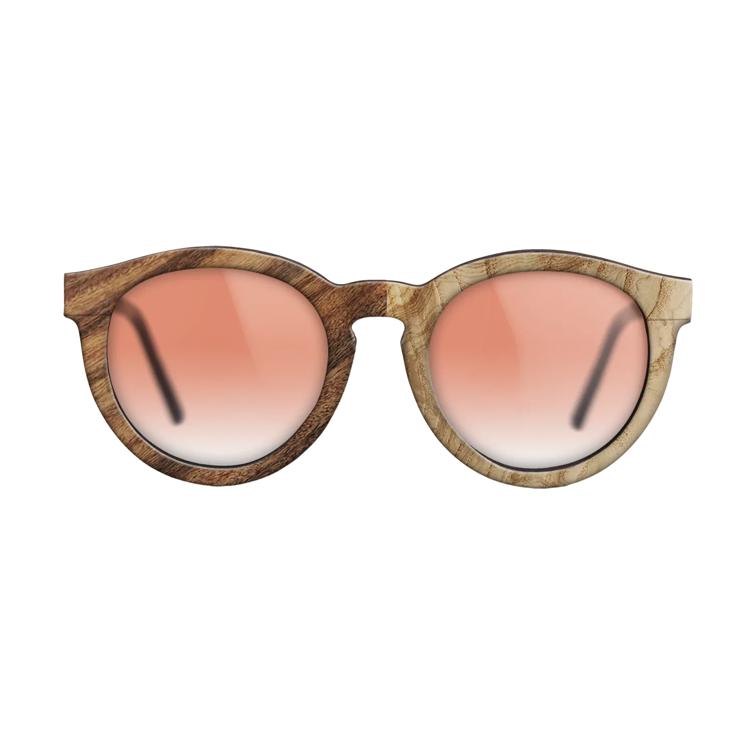 Olive Burl,Santos Rosewood Light: Patch - The Rebel - Round - SIRIS wood optic