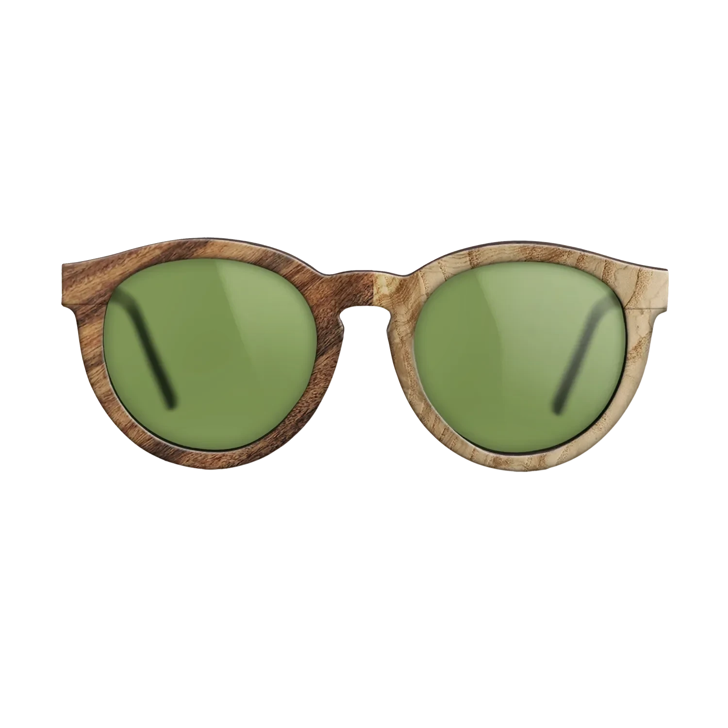 Olive Burl,Santos Rosewood Light: Patch - The Rebel - Round - SIRIS wood optic