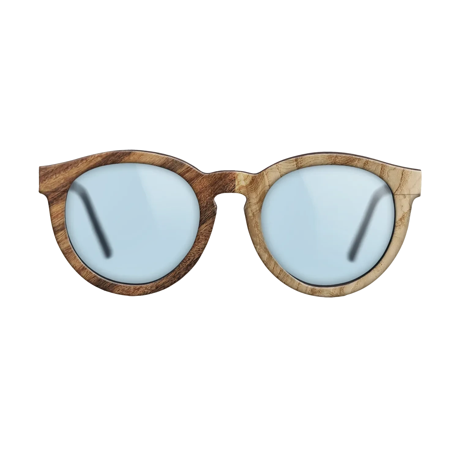 Olive Burl,Santos Rosewood Light: Patch - The Rebel - Round - SIRIS wood optic