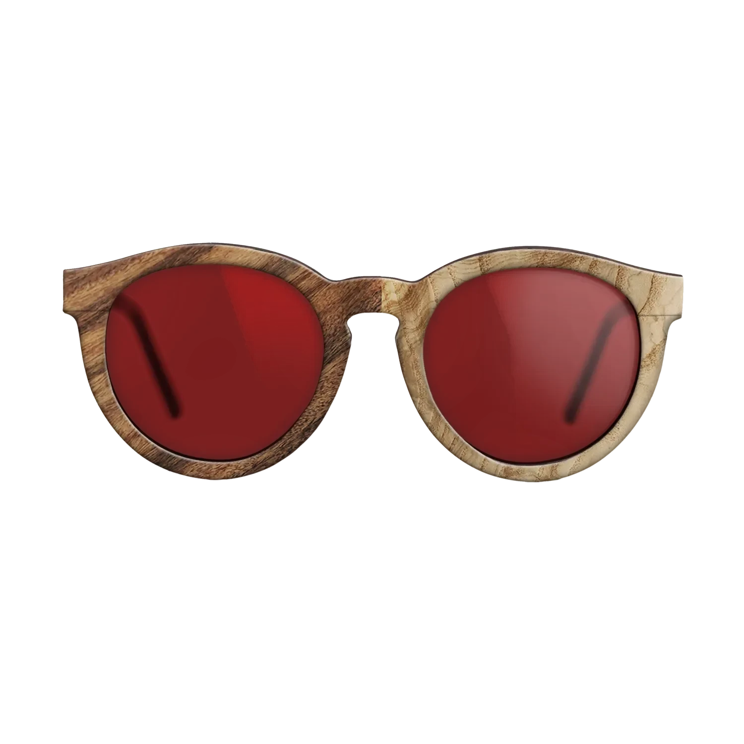 Olive Burl,Santos Rosewood Light: Patch - The Rebel - Round - SIRIS wood optic