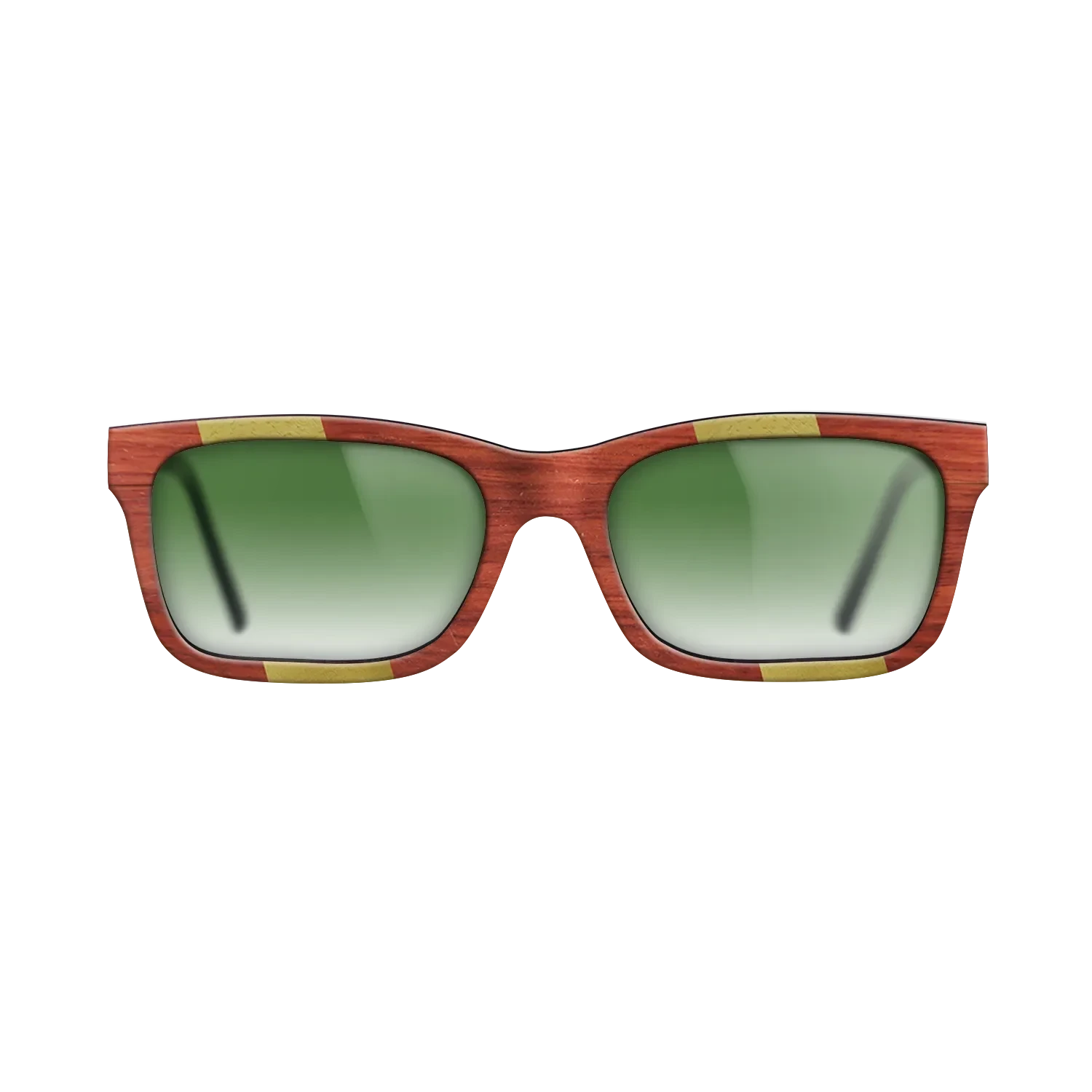 Poplar Dyed: Red,Poplar Dyed: Yellow: Angle Cut - The Sage - Rectangle - SIRIS wood optic