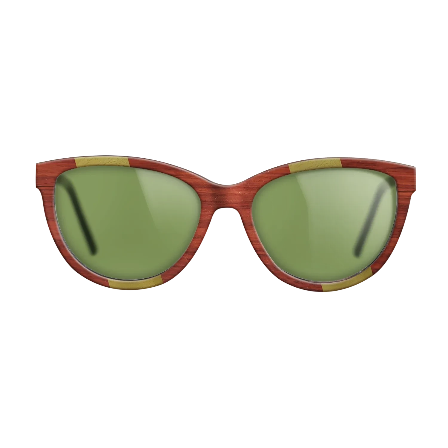 Poplar Dyed: Red,Poplar Dyed: Yellow: Angle Cut - The Maiden - Cat - SIRIS wood optic