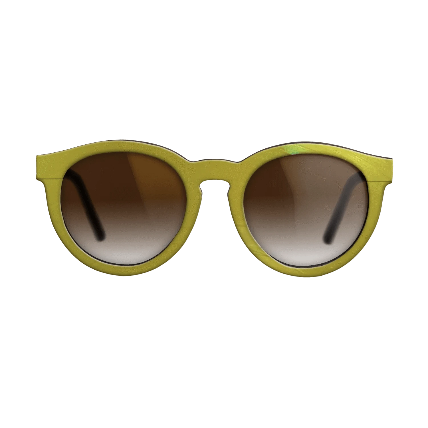 Yellow Vinyl Front Walnut - The Rebel - Round - 2207 - SIRIS wood optic