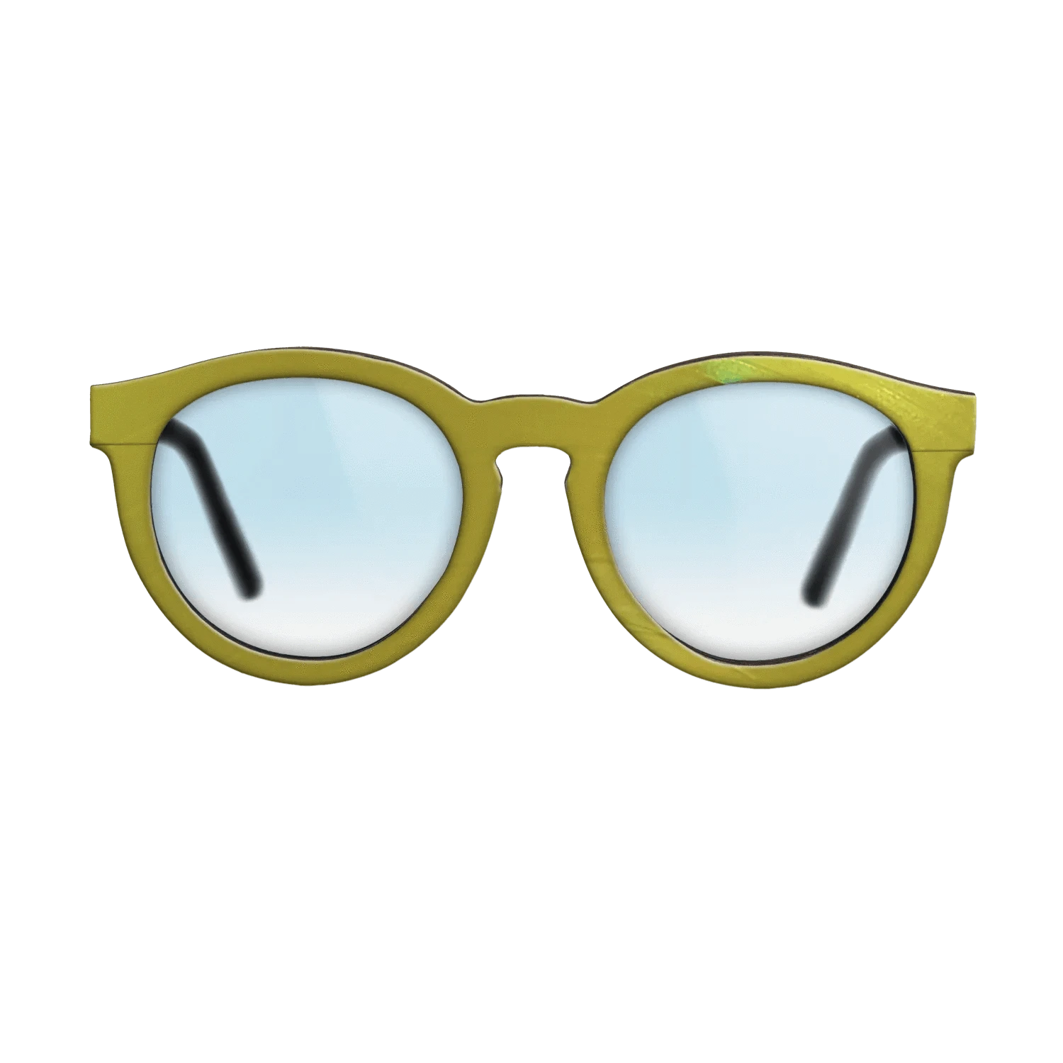 Yellow Vinyl Front Walnut - The Rebel - Round - 2207 - SIRIS wood optic