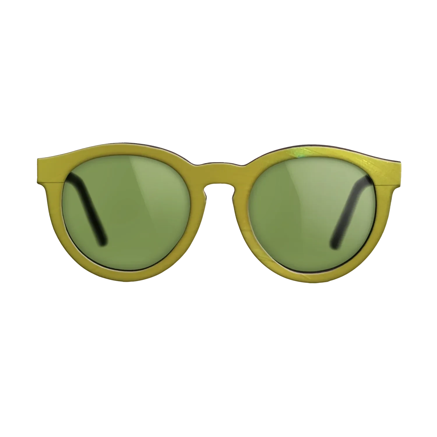 Yellow Vinyl Front Walnut - The Rebel - Round - 2207 - SIRIS wood optic