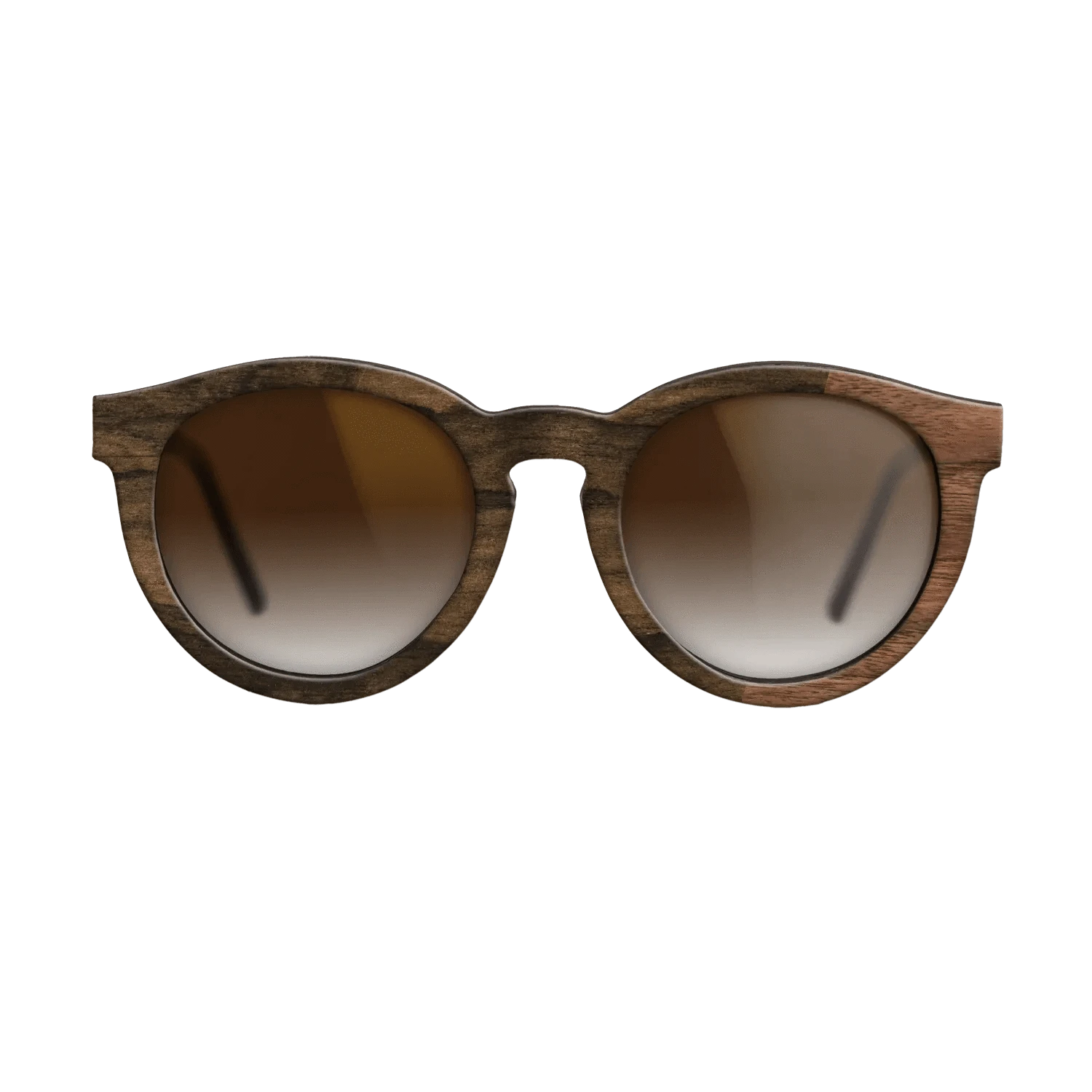 Walnut Claro Dark,Ziricote Dark Quartered: Bauhaus - The Rebel - Round - 1827 - SIRIS wood optic