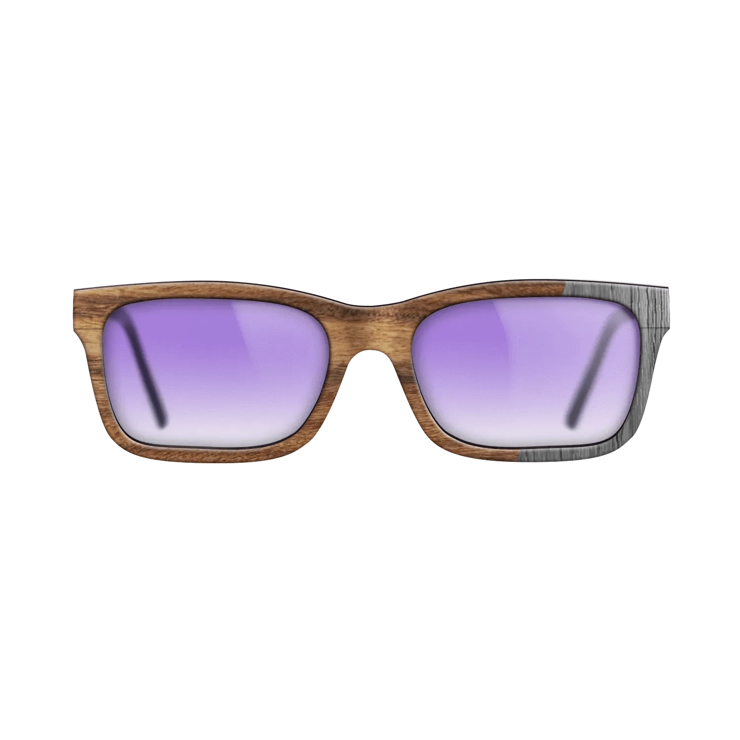 Poplar Dyed: Grey,Santos Rosewood Light: Bauhaus - The Sage - Rectangle - SIRIS wood optic