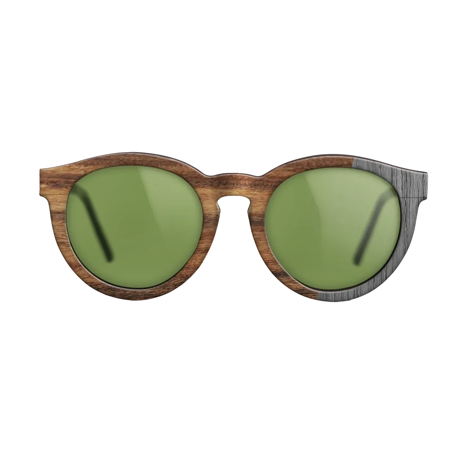 Poplar Dyed: Grey,Santos Rosewood Light: Bauhaus - The Rebel - Round - SIRIS wood optic