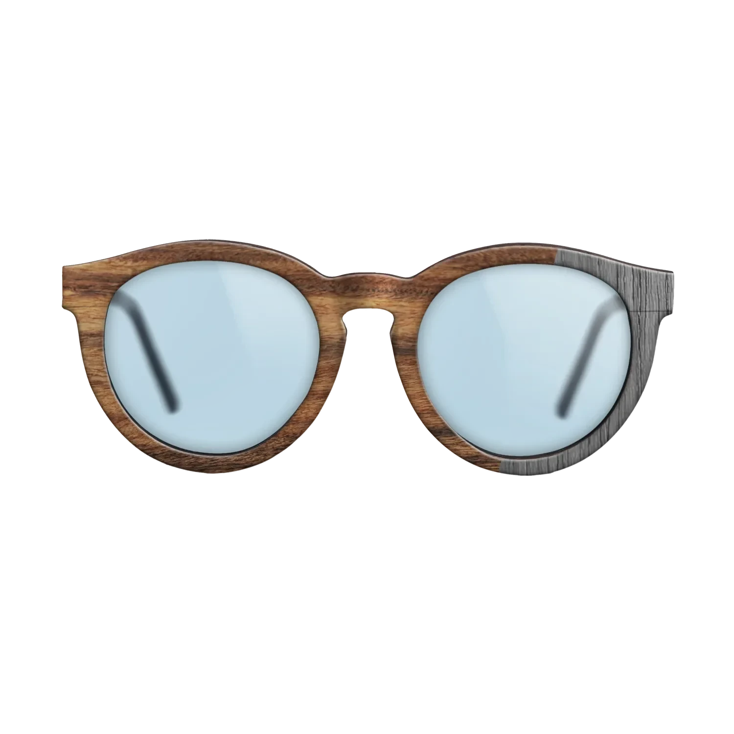Poplar Dyed: Grey,Santos Rosewood Light: Bauhaus - The Rebel - Round - SIRIS wood optic