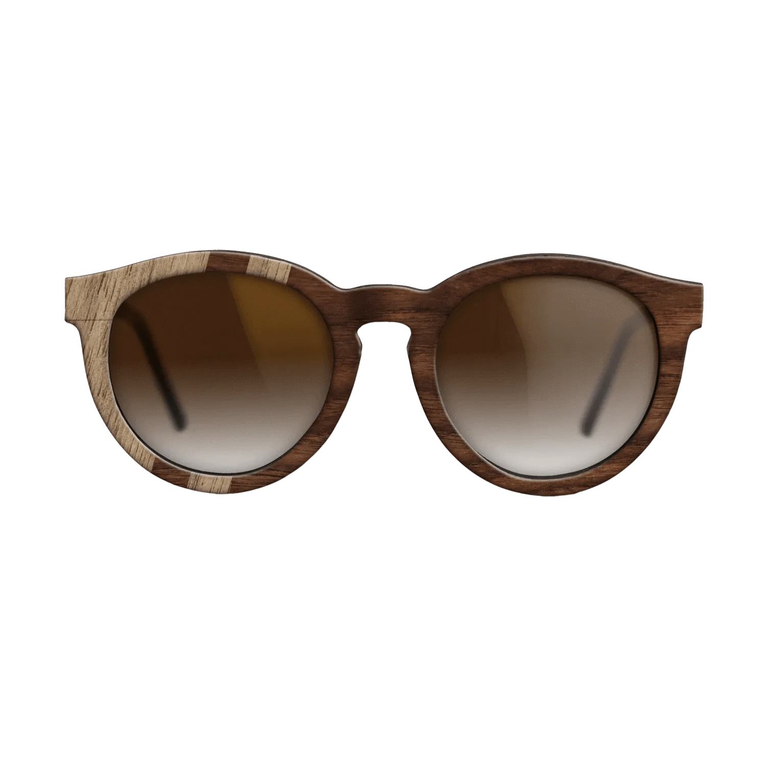 Walnut: Straight Grain,Walnut Claro Dark: Splice - The Rebel - Round - SIRIS wood optic