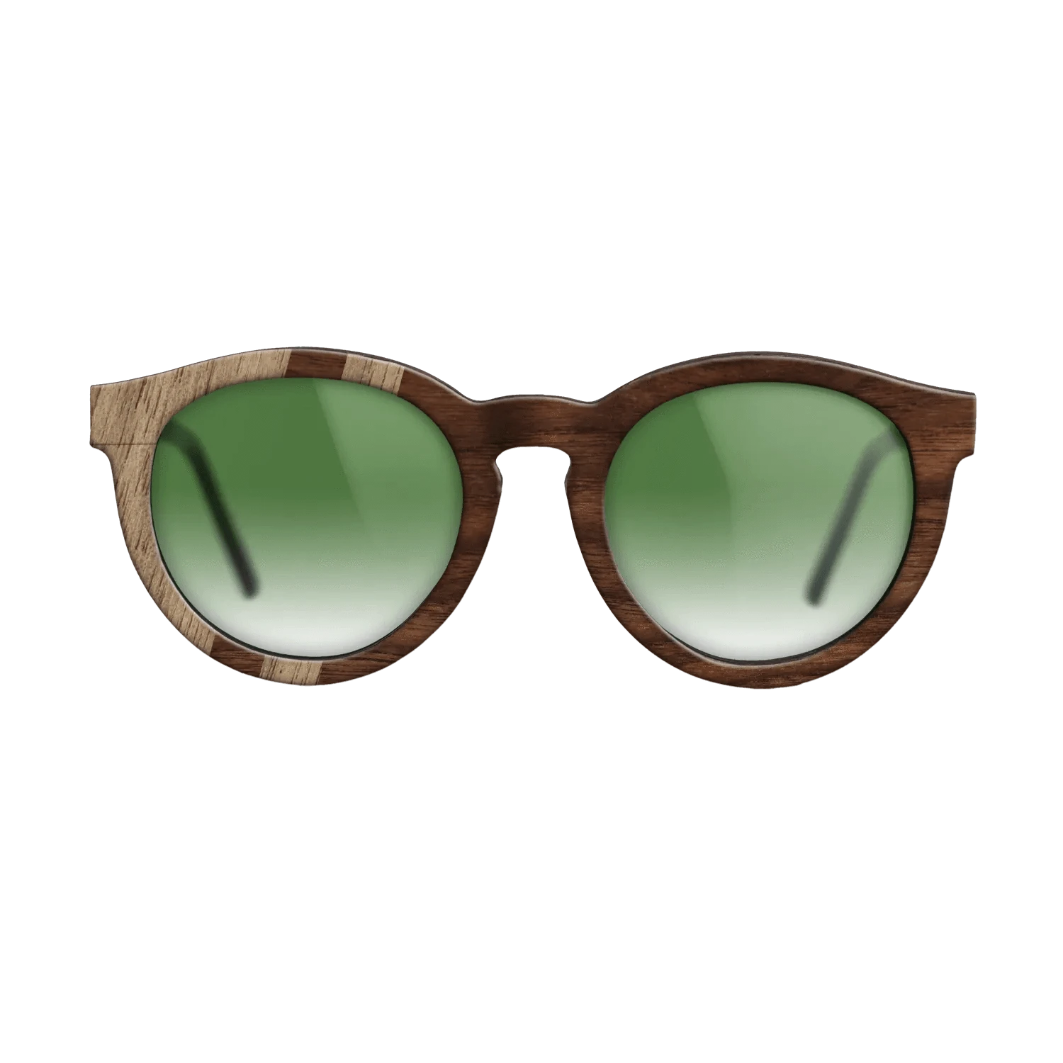 Walnut: Straight Grain,Walnut Claro Dark: Splice - The Rebel - Round - SIRIS wood optic