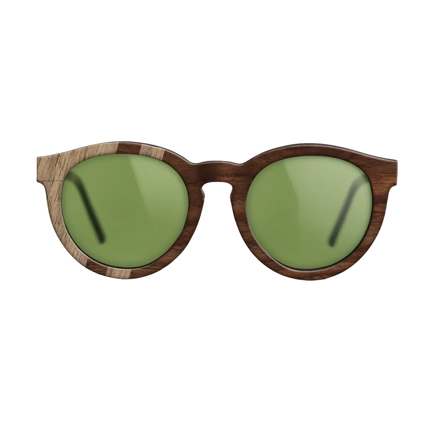 Walnut: Straight Grain,Walnut Claro Dark: Splice - The Rebel - Round - SIRIS wood optic